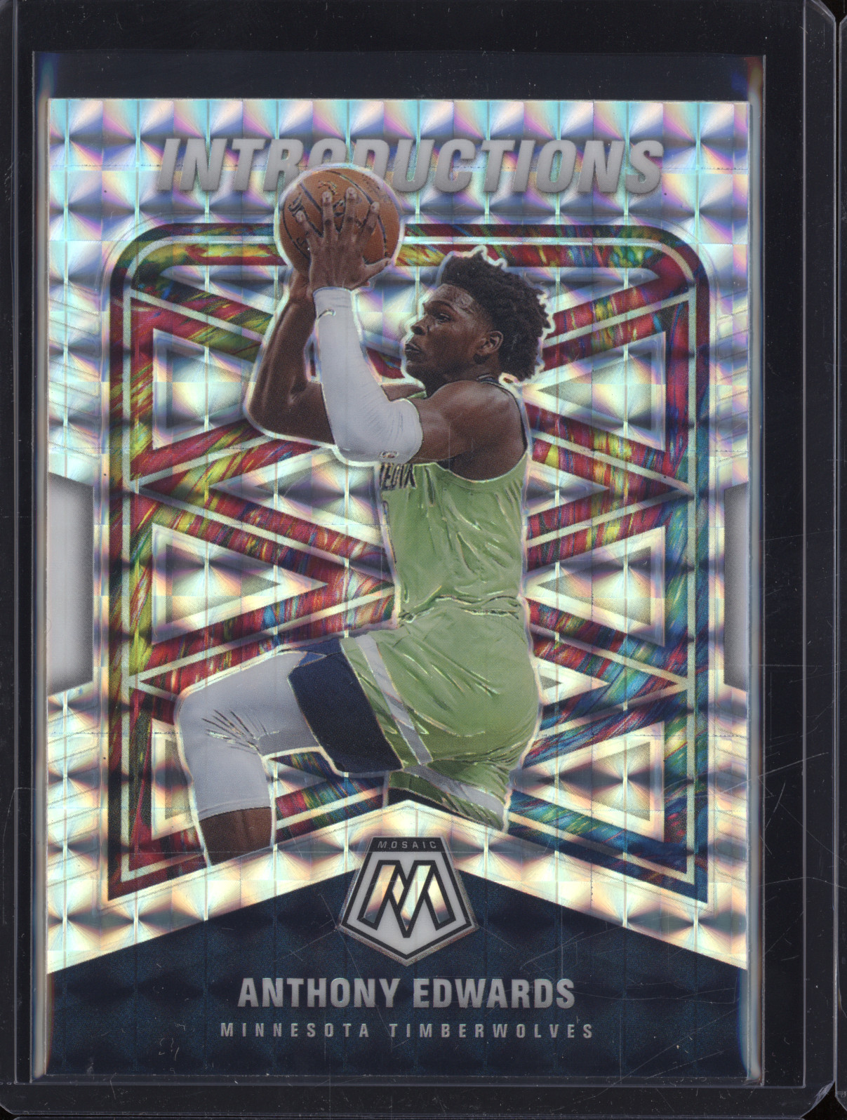2020-21 Panini Mosaic Introductions #10 Anthony Edwards — front