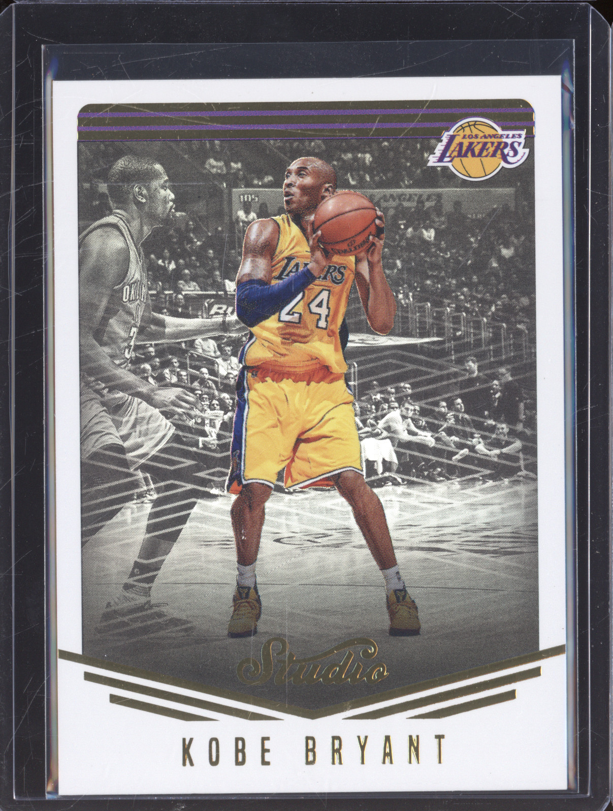 2016-17 Panini Studio #75 Kobe Bryant — front