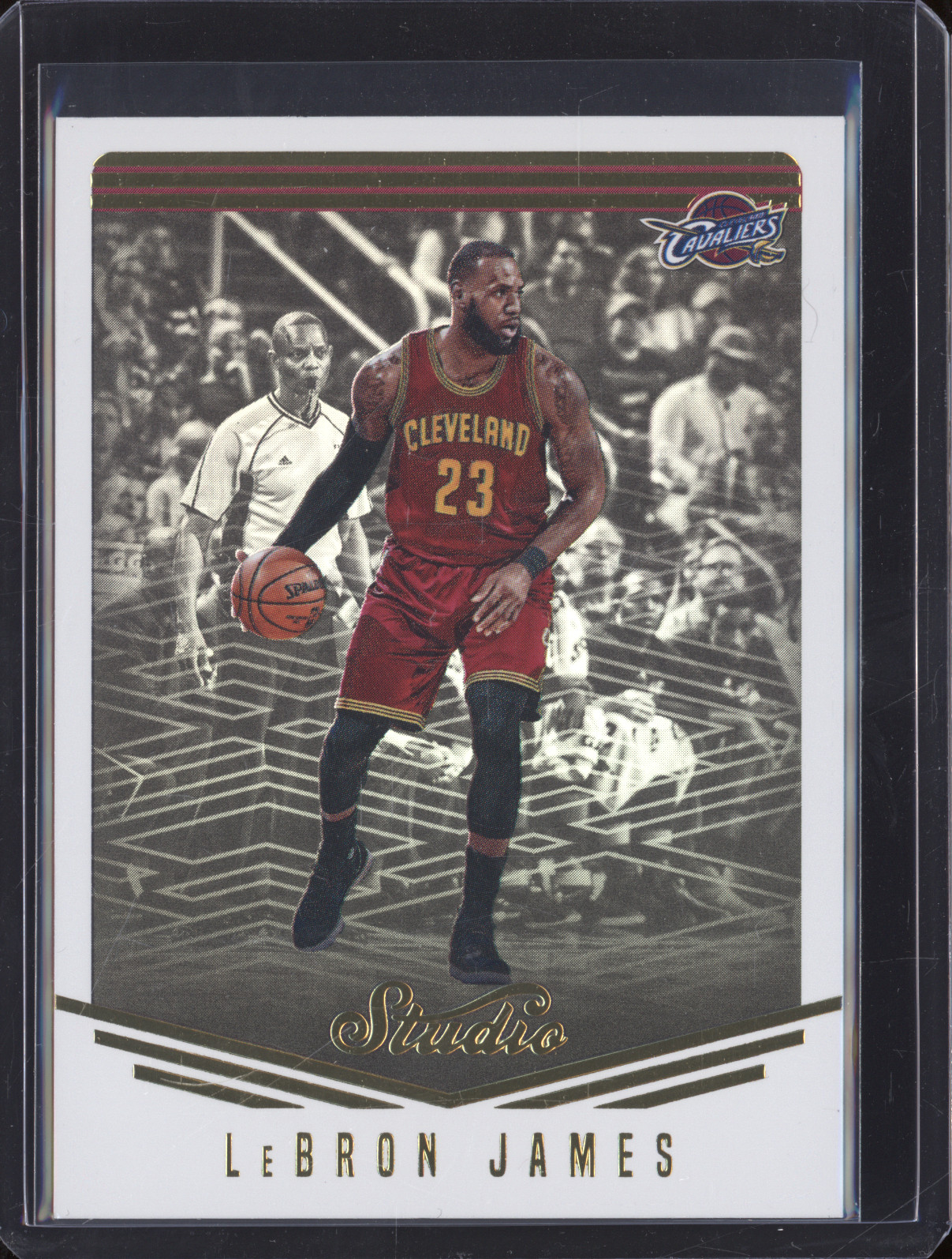 2016-17 Panini Studio #23 LeBron James — front