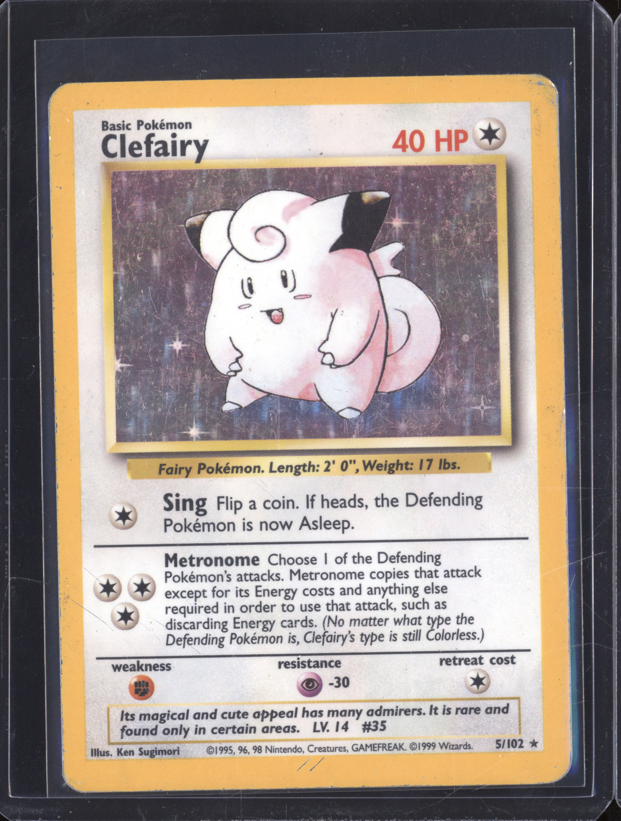 1999 Pokémon #5 Clefairy — front