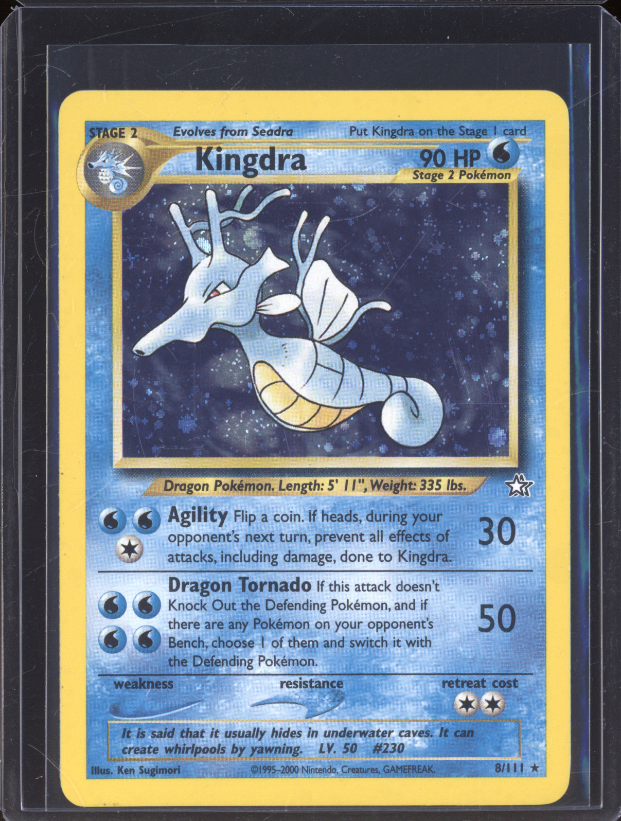 2000 Pokémon Neo Genesis #8 Kingdra — front