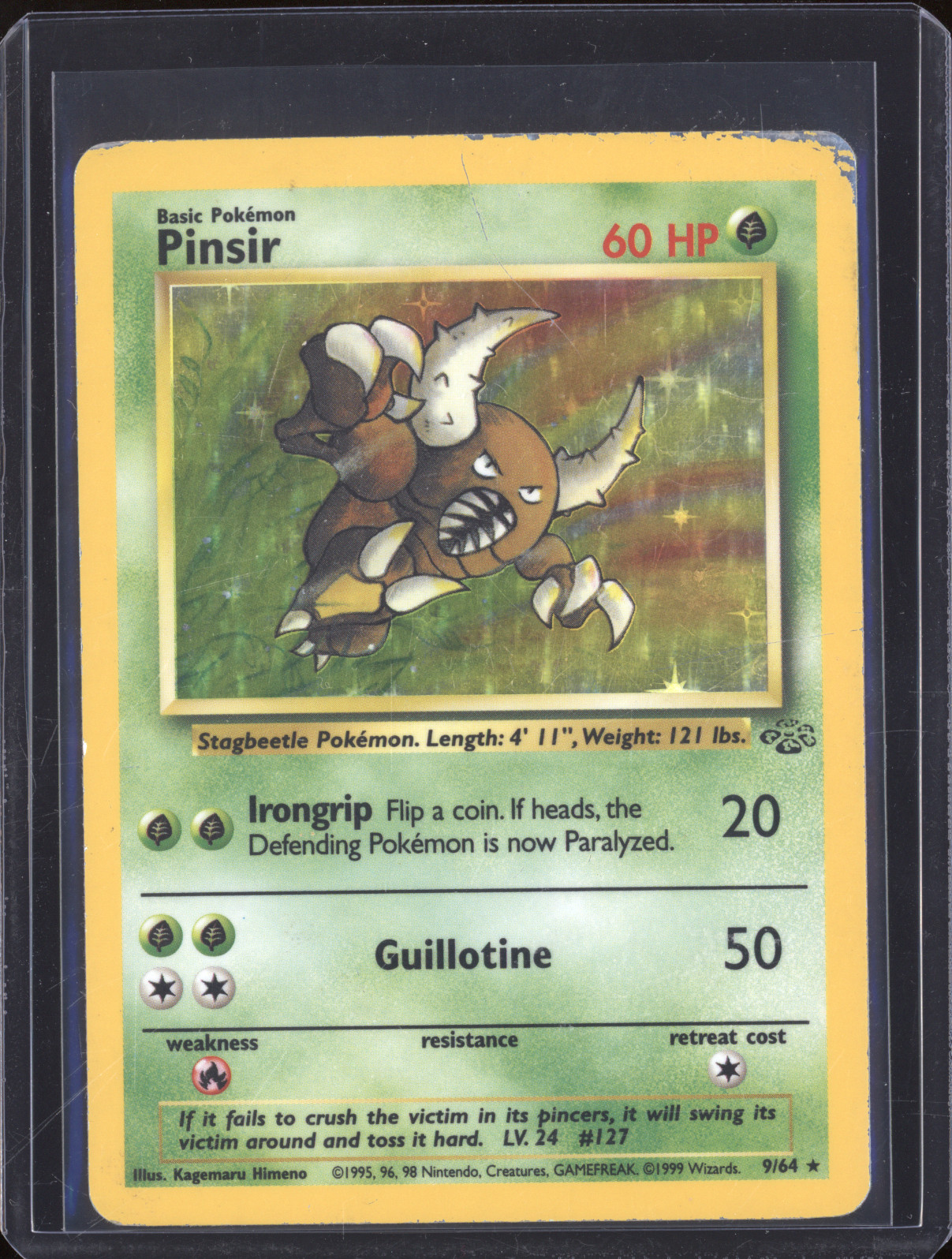 1999 Pokémon Jungle #9 Pinsir — front