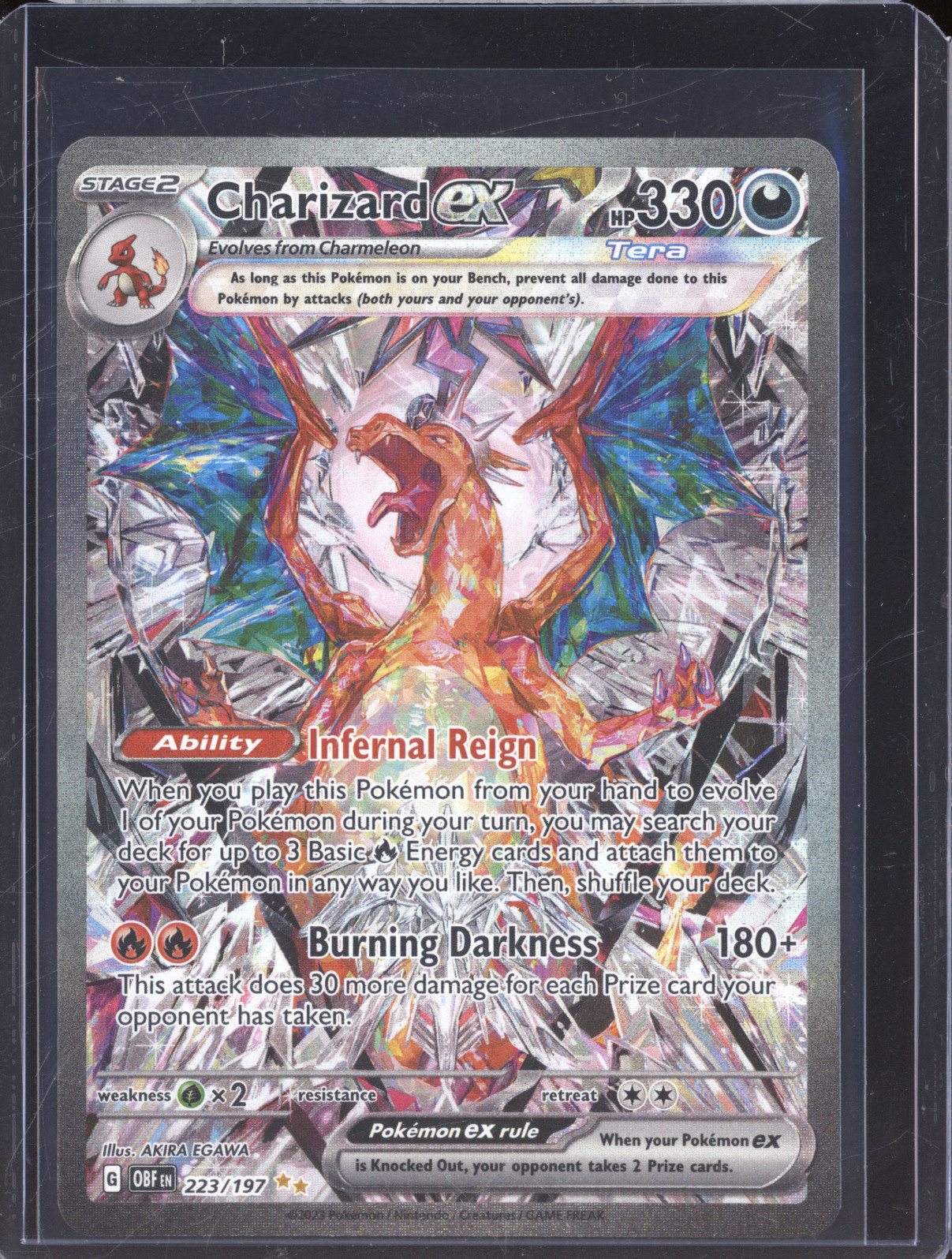 2023 Pokemon #223 Charizard ex — front