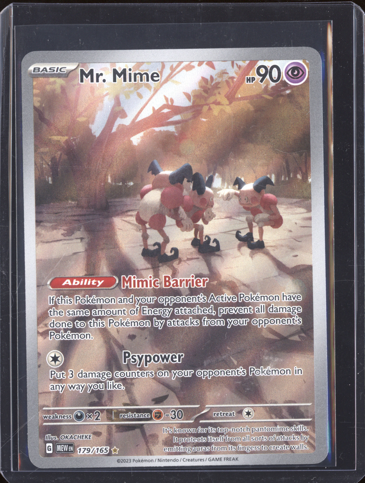 2023 Pokémon Scarlet & Violet 151 #179 Mr. Mime Illustration Rare — front