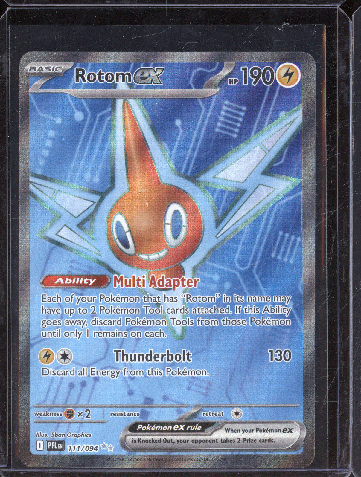 2025 Pokémon Phantasmal Flames #111 Rotom ex — front