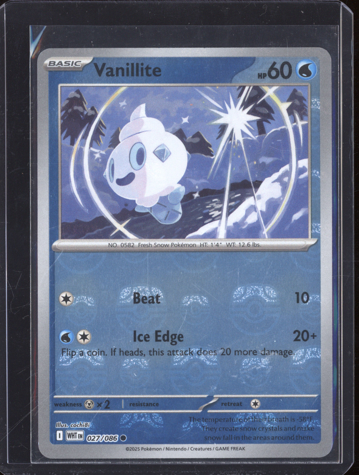 2025 Pokémon Scarlet & Violet #027 Vanillite — front