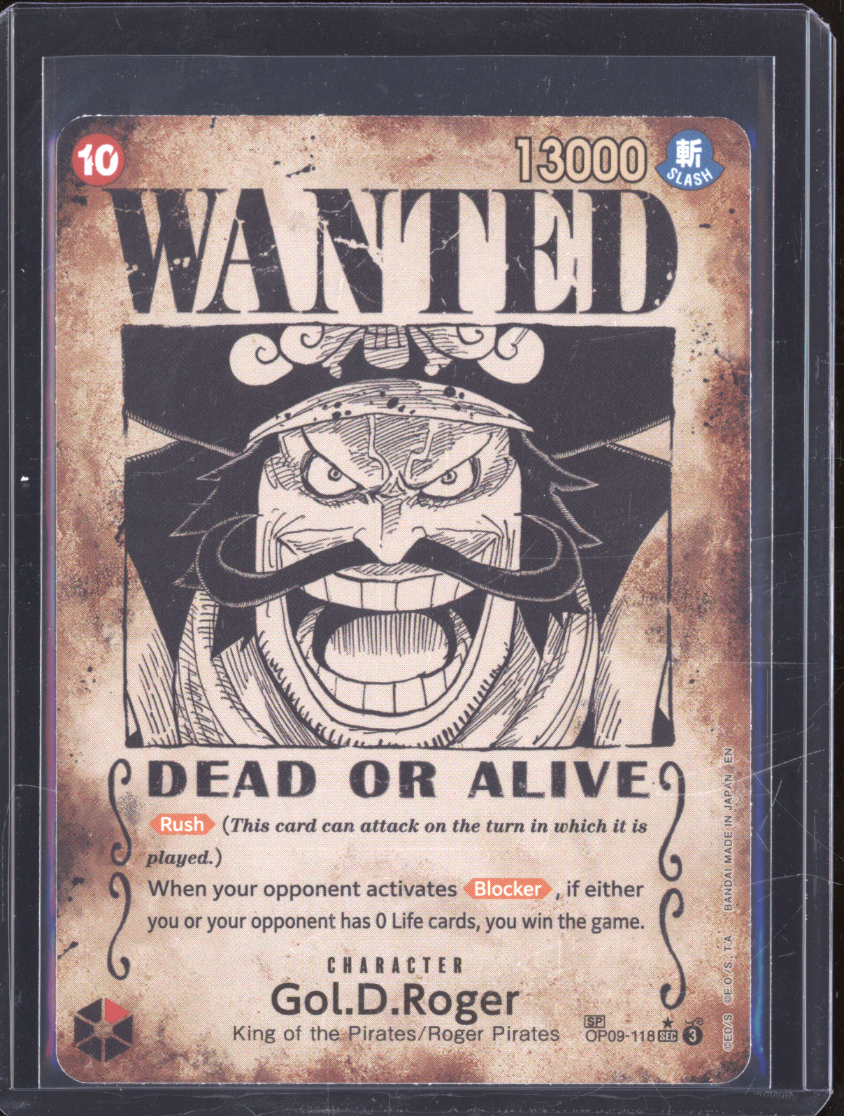 One Piece TCG OP09-118 Gol D. Roger — front