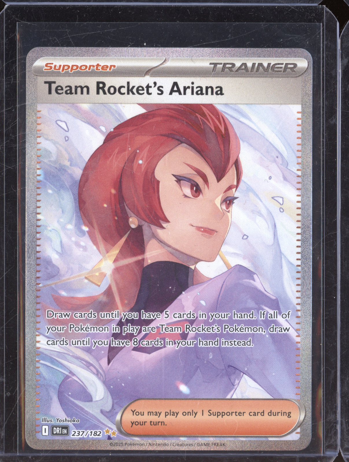 2025 Pokemon Destined Rivals #237 Team Rocket's Ariana — front