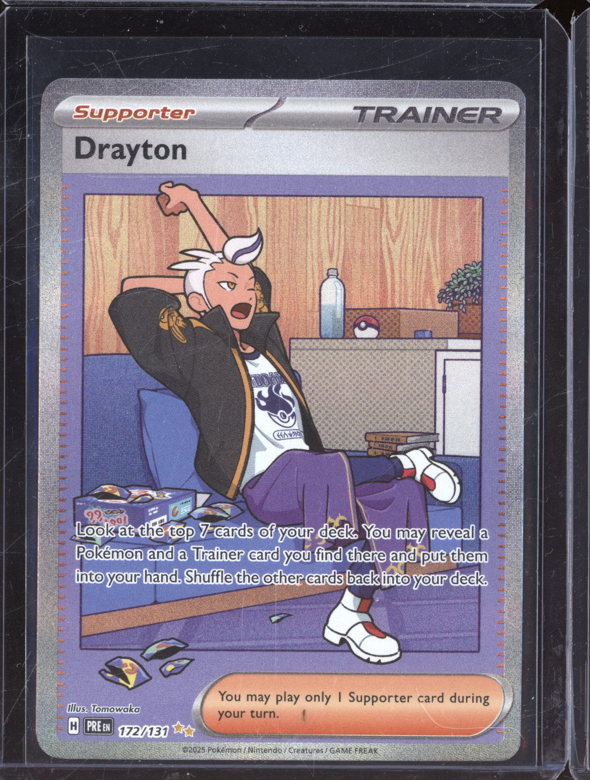 2025 Pokémon Prismatic Evolutions #172 Drayton — front