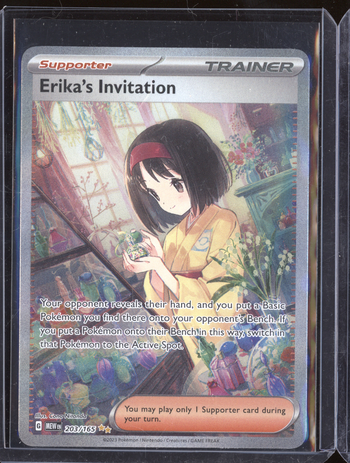2023 Pokémon Scarlet & Violet 151 #203 Erika's Invitation — front