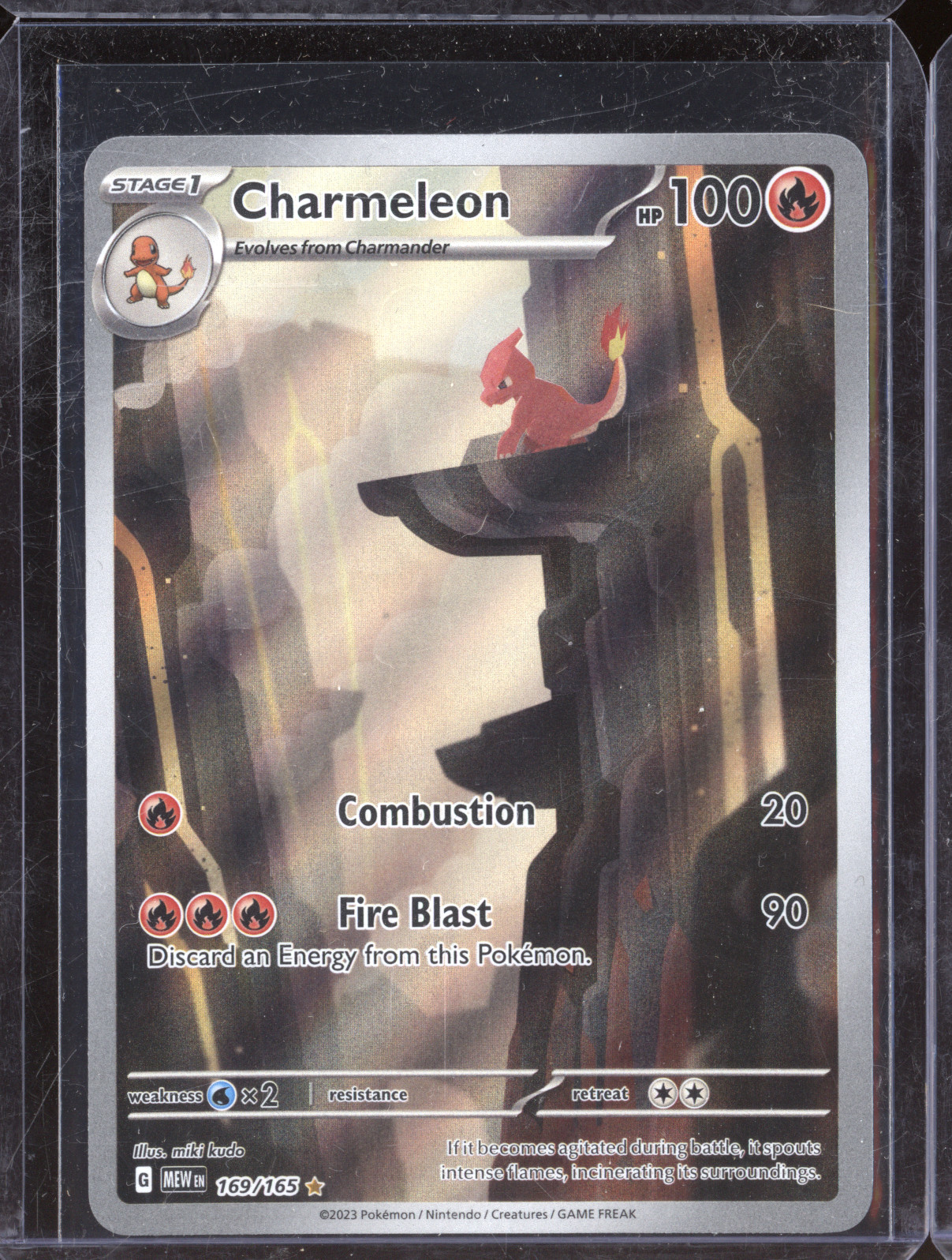 2023 Pokemon Scarlet & Violet 151 #169 Charmeleon Illustration Rare — front