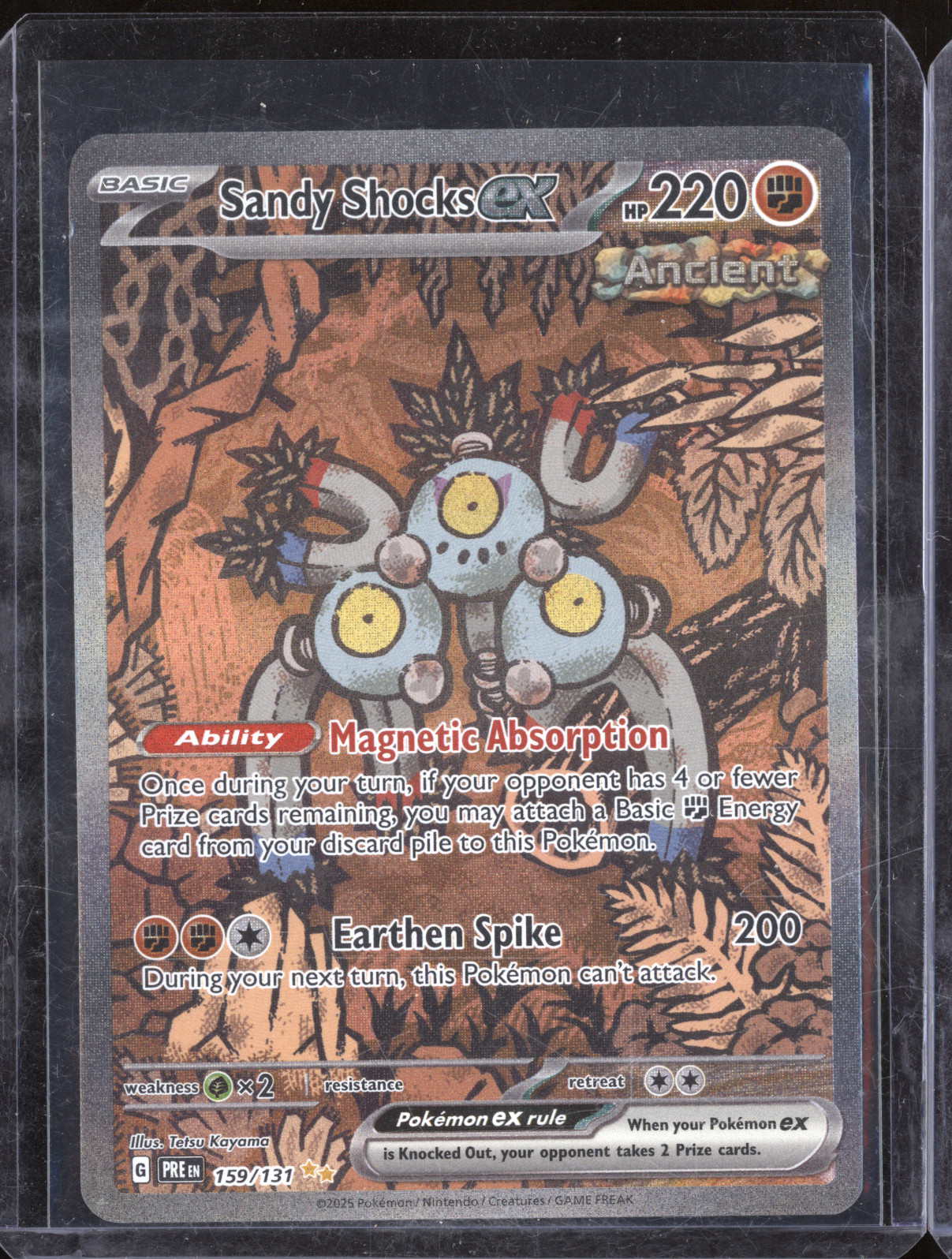 2025 Pokemon Prismatic Evolutions #159 Sandy Shocks ex — front
