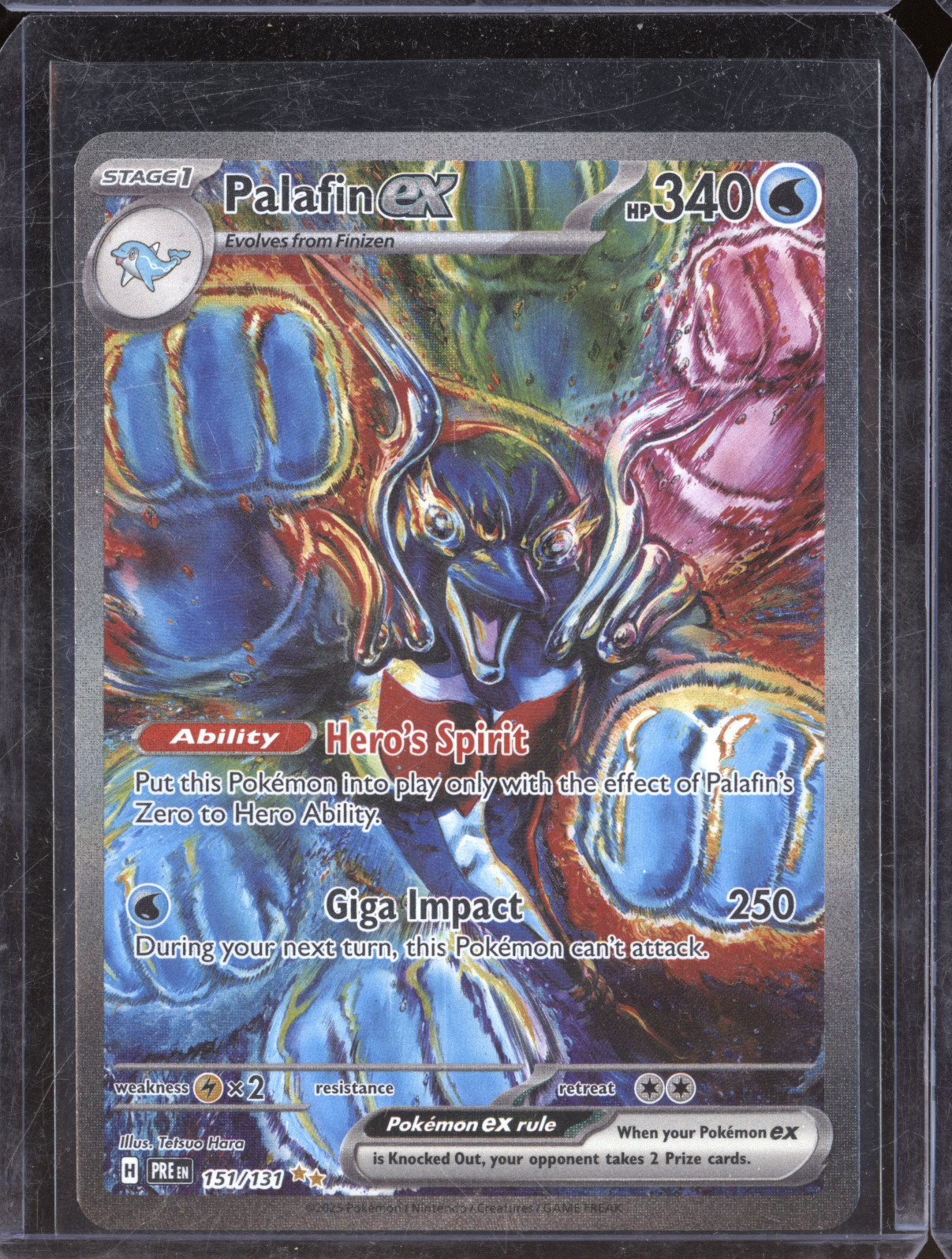 2025 Pokemon Prismatic Evolutions #151 Palafin ex — front