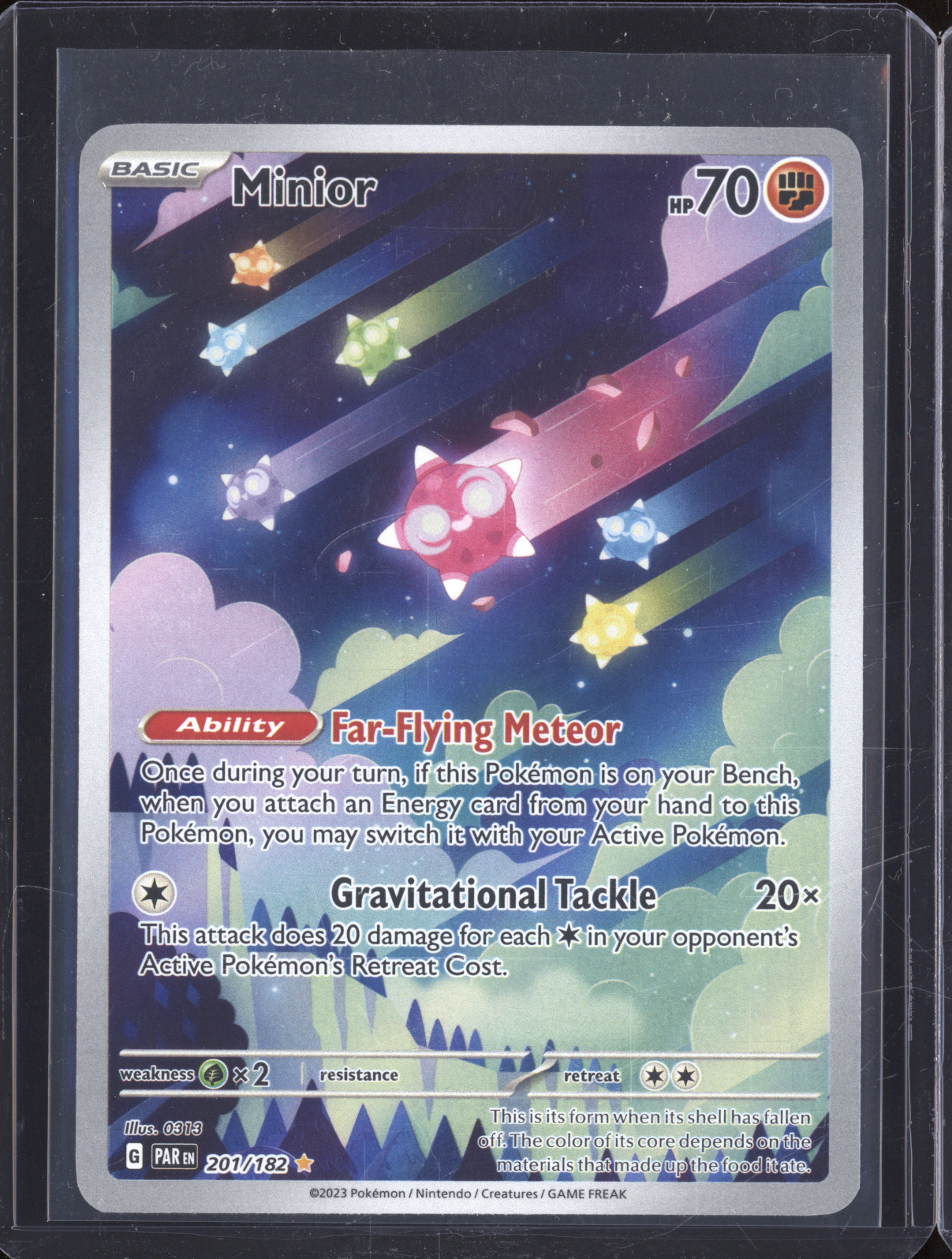 2023 Pokemon Paradox Rift #201 Minior — front