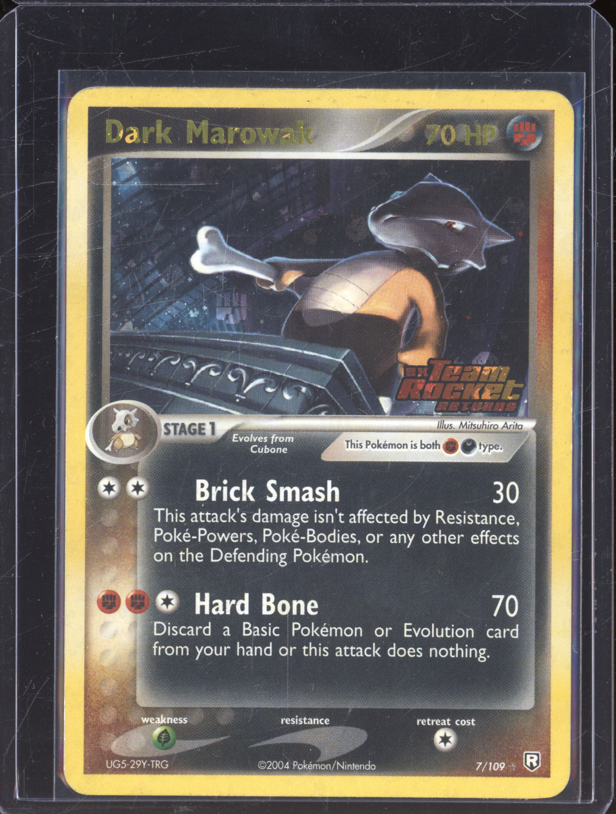 2004 Pokemon EX Team Rocket Returns #7 Dark Marowak — front