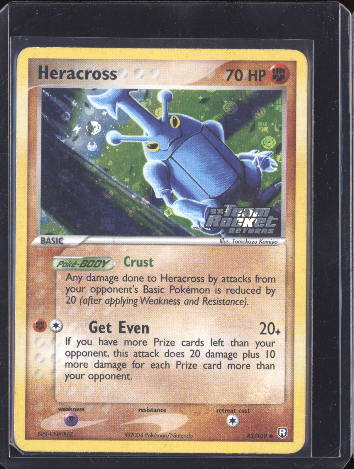 2004 Pokemon EX Team Rocket Returns #43 Heracross — front