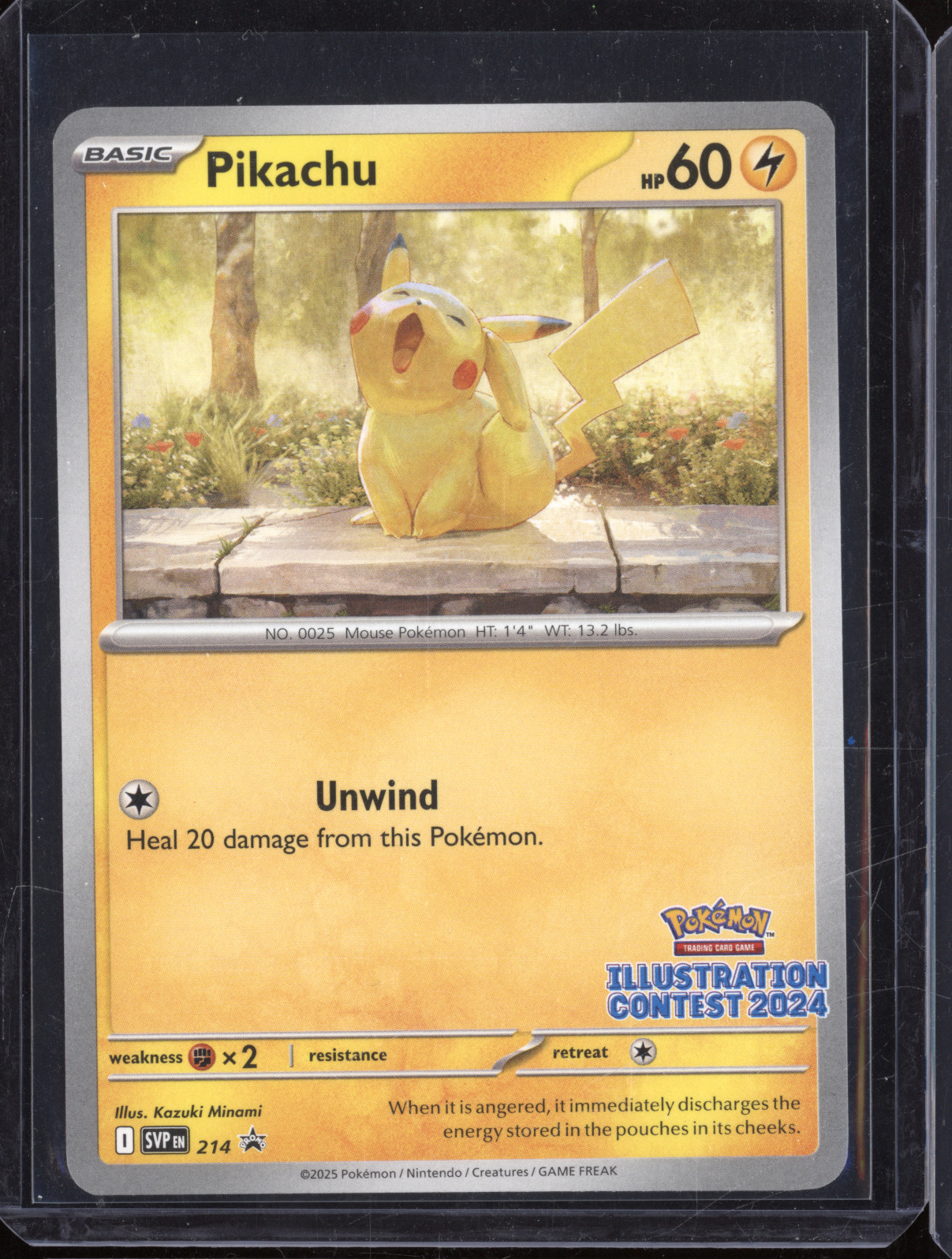 2025 Pokemon SVP #214 Pikachu Illustration Contest 2024 — front