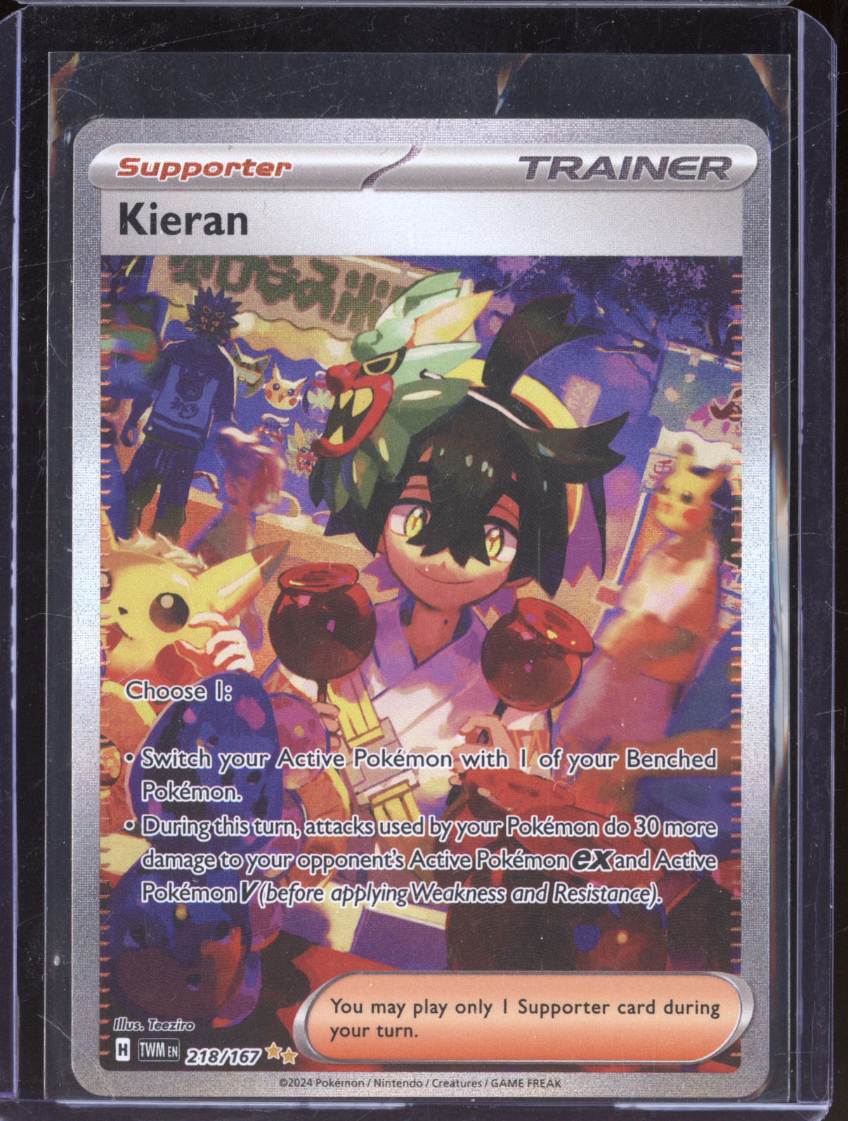 2024 Pokémon SV06: Twilight Masquerade #218 Kieran — front