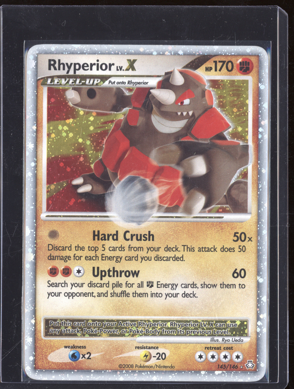 2008 Pokémon Legends Awakened #145 Rhyperior Lv.X — front