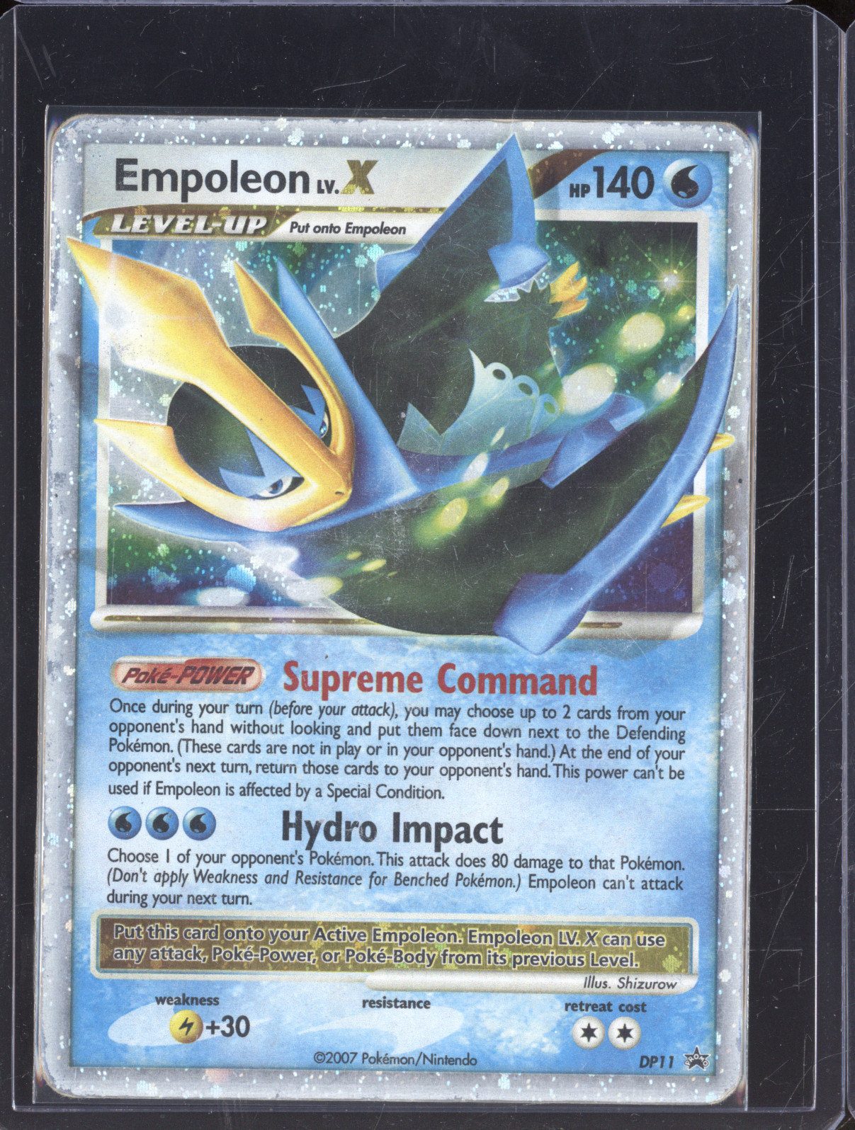 2007 Pokémon DP11 Empoleon LV.X — front