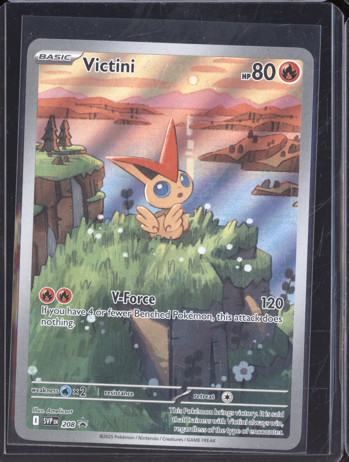 2025 Pokemon Scarlet & Violet Black Star Promo #208 Victini — front