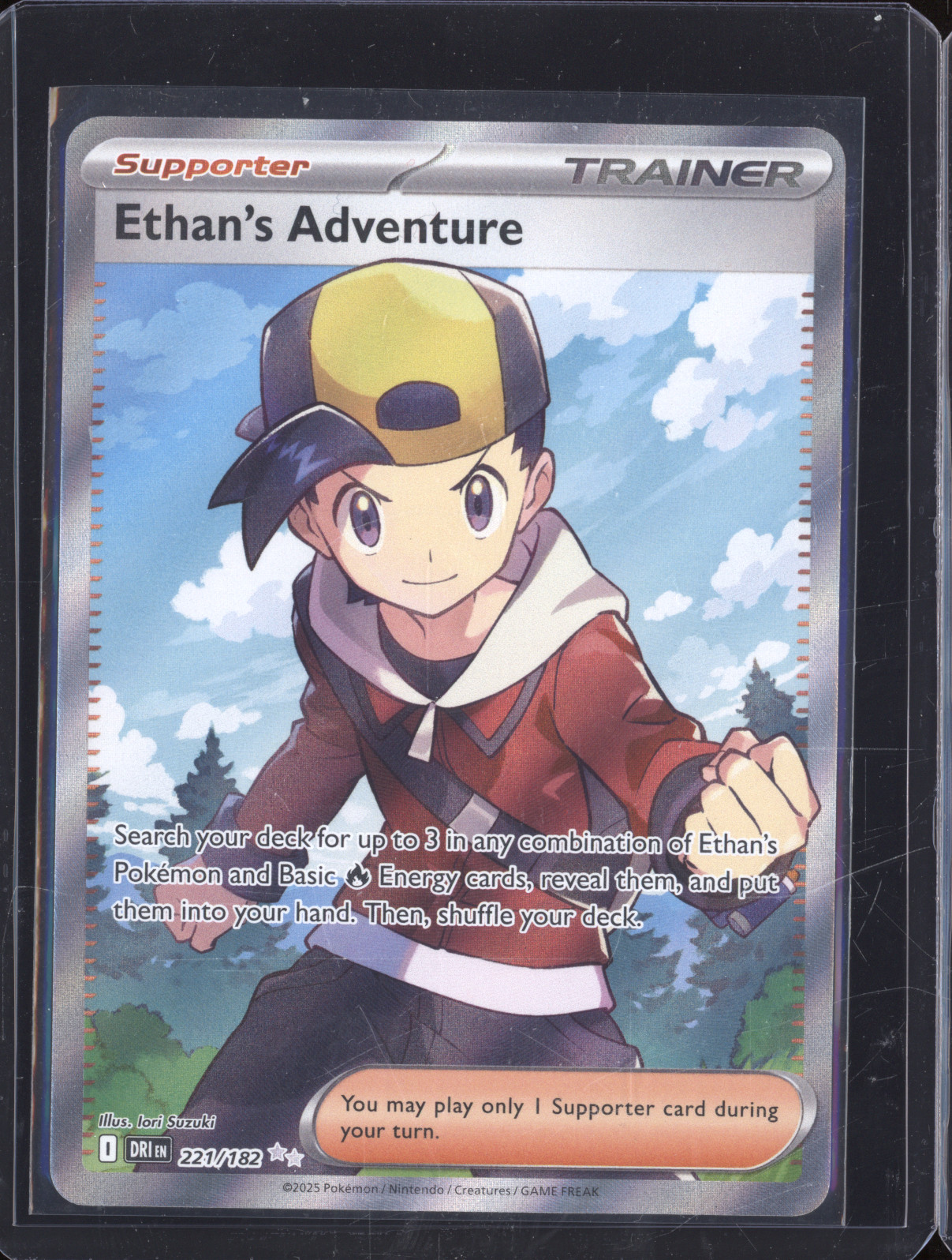 2025 Pokemon SV10: Destined Rivals #221 Ethan's Adventure — front