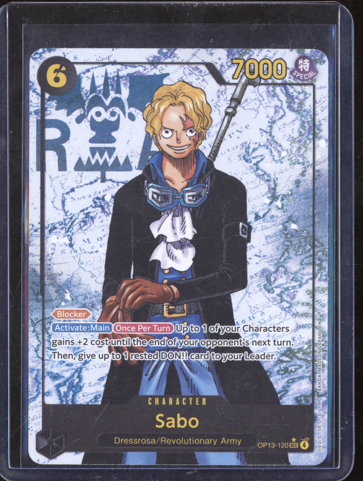 One Piece Card Game OP13-120 Sabo — front