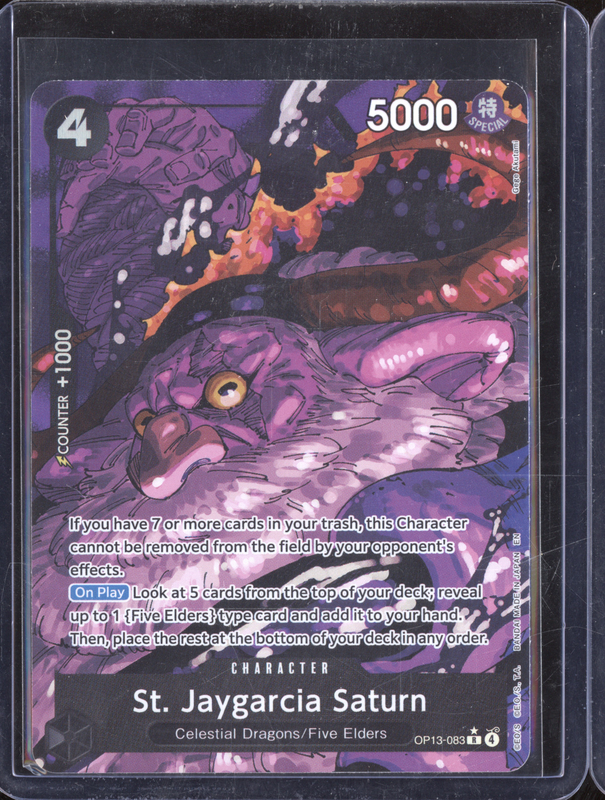 One Piece TCG OP13-083 St. Jaygarcia Saturn — front