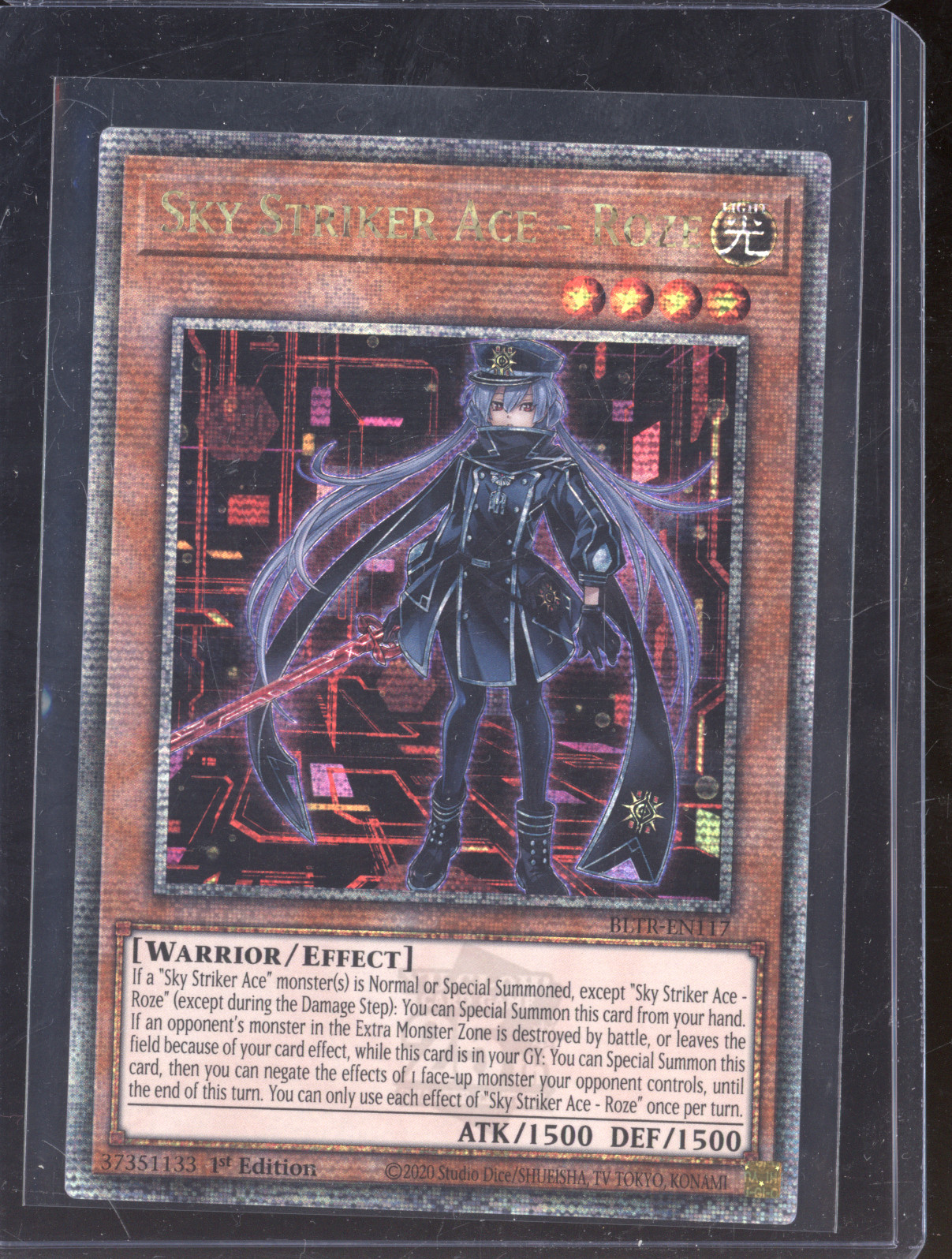 2020 Yugioh BLTR-EN117 Sky Striker Ace - Roze — front