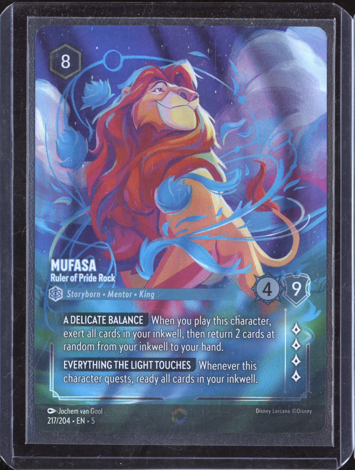 2024 Disney Lorcana #217 Mufasa - Ruler of Pride Rock — front