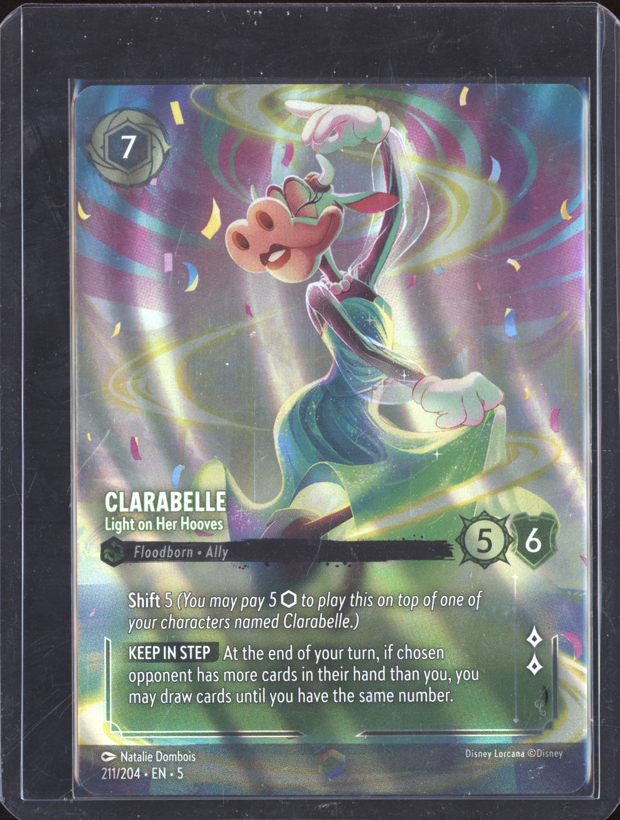 2024 Disney Lorcana #211 Clarabelle Light on Her Hooves — front