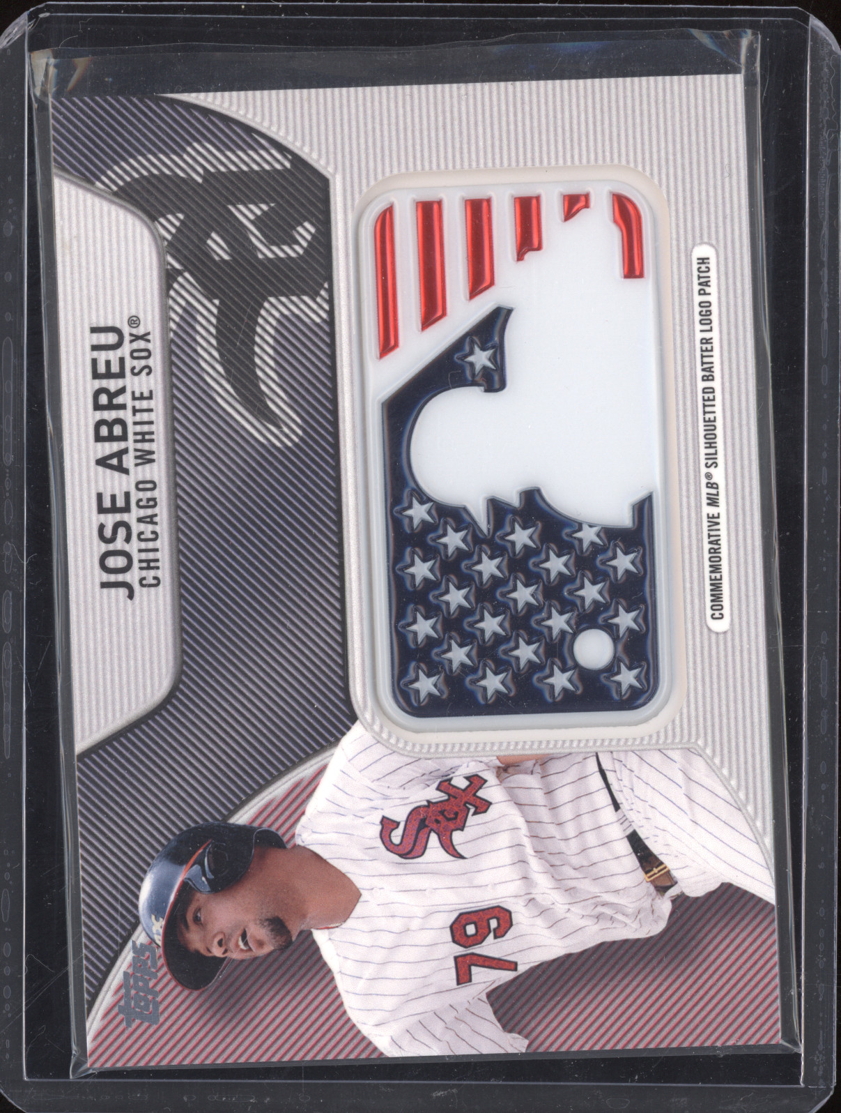2017 Topps Independence Day MLB Logo Patch #IDML-JAB Jose Abreu — front