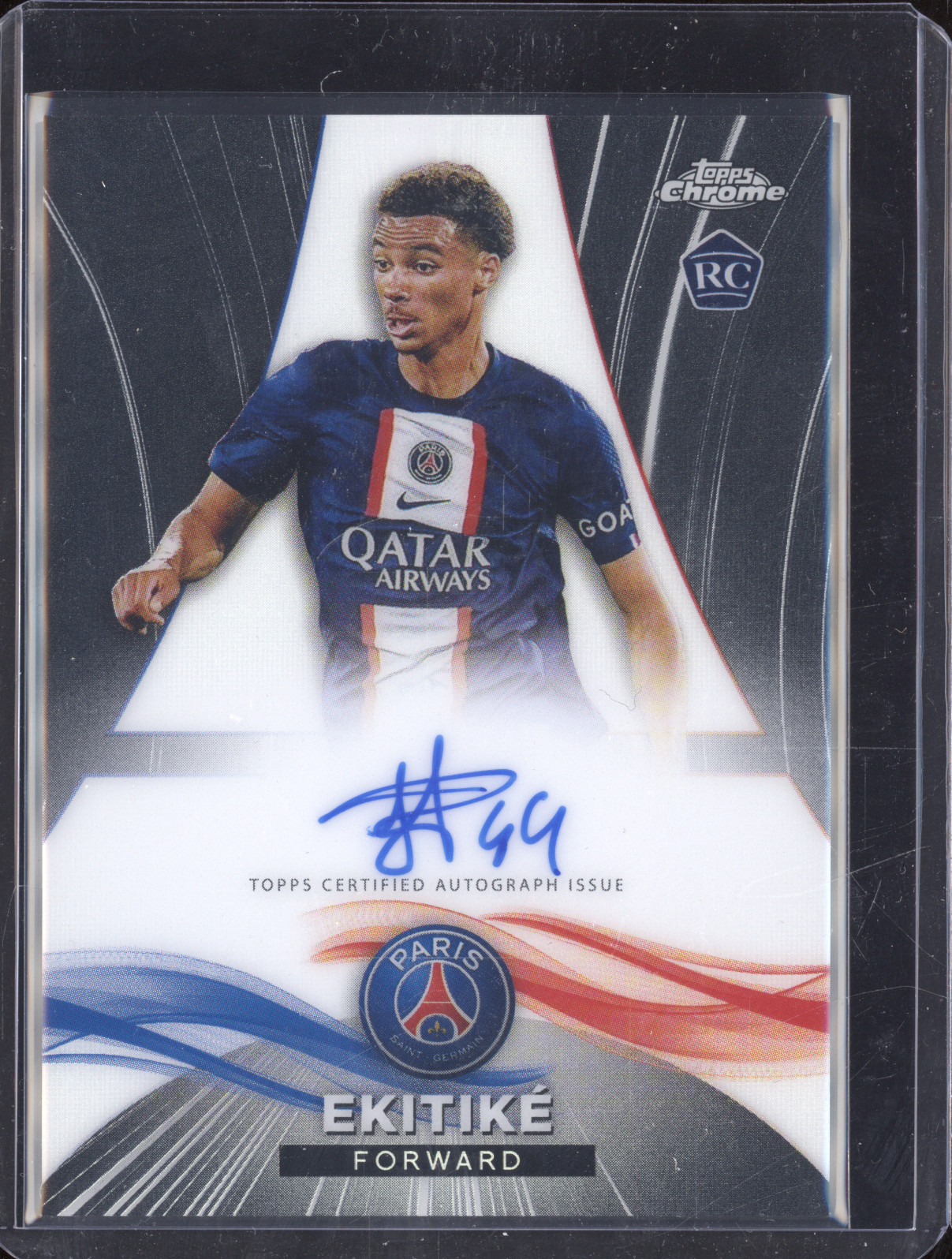 2022-23 Topps Chrome UEFA Hugo Ekitike Rookie RC #125 — front