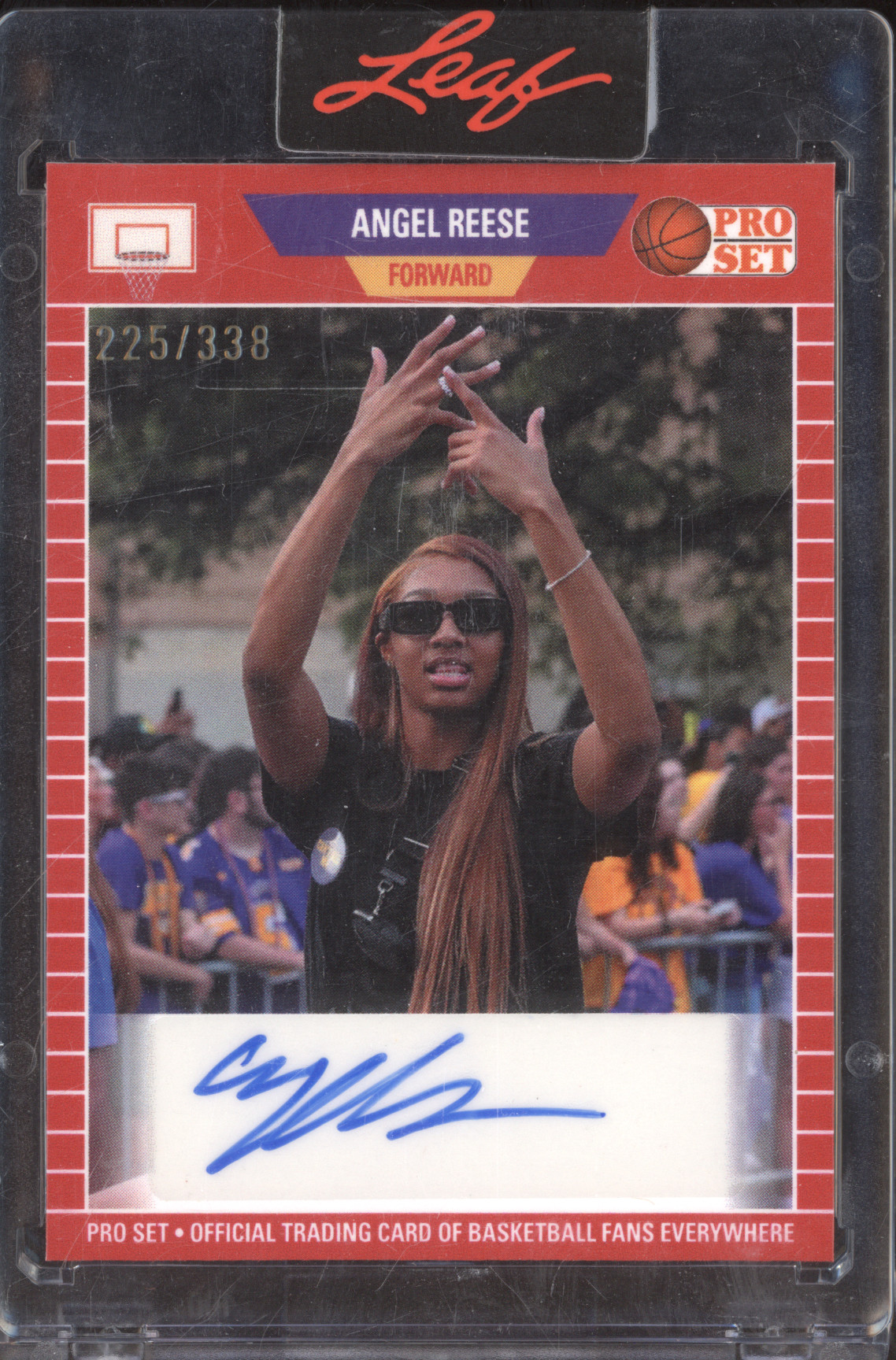 2023 Leaf Pro Set #PB-13 Angel Reese LSU Tigers — front
