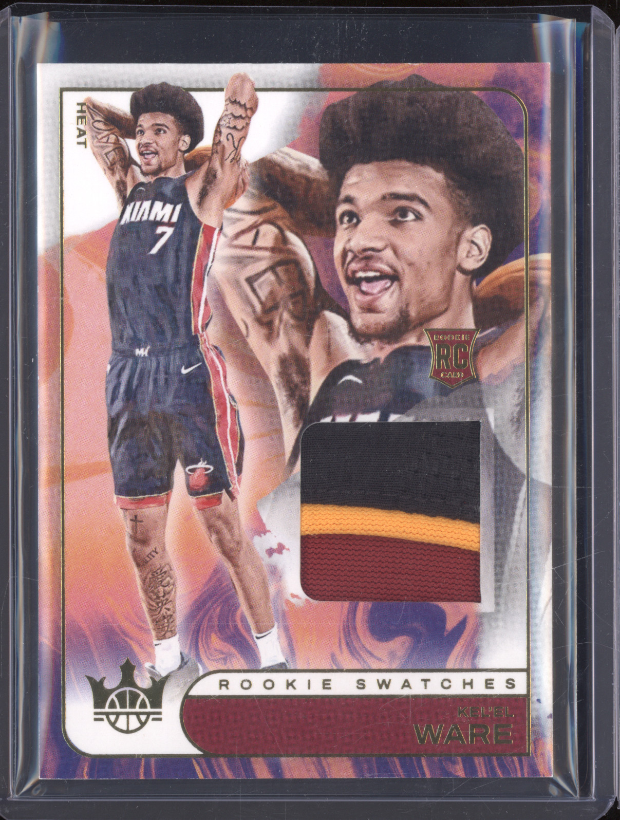 2024-25 Panini Court Kings Rookie Swatches #RJS-KLL Kel'el Ware — front