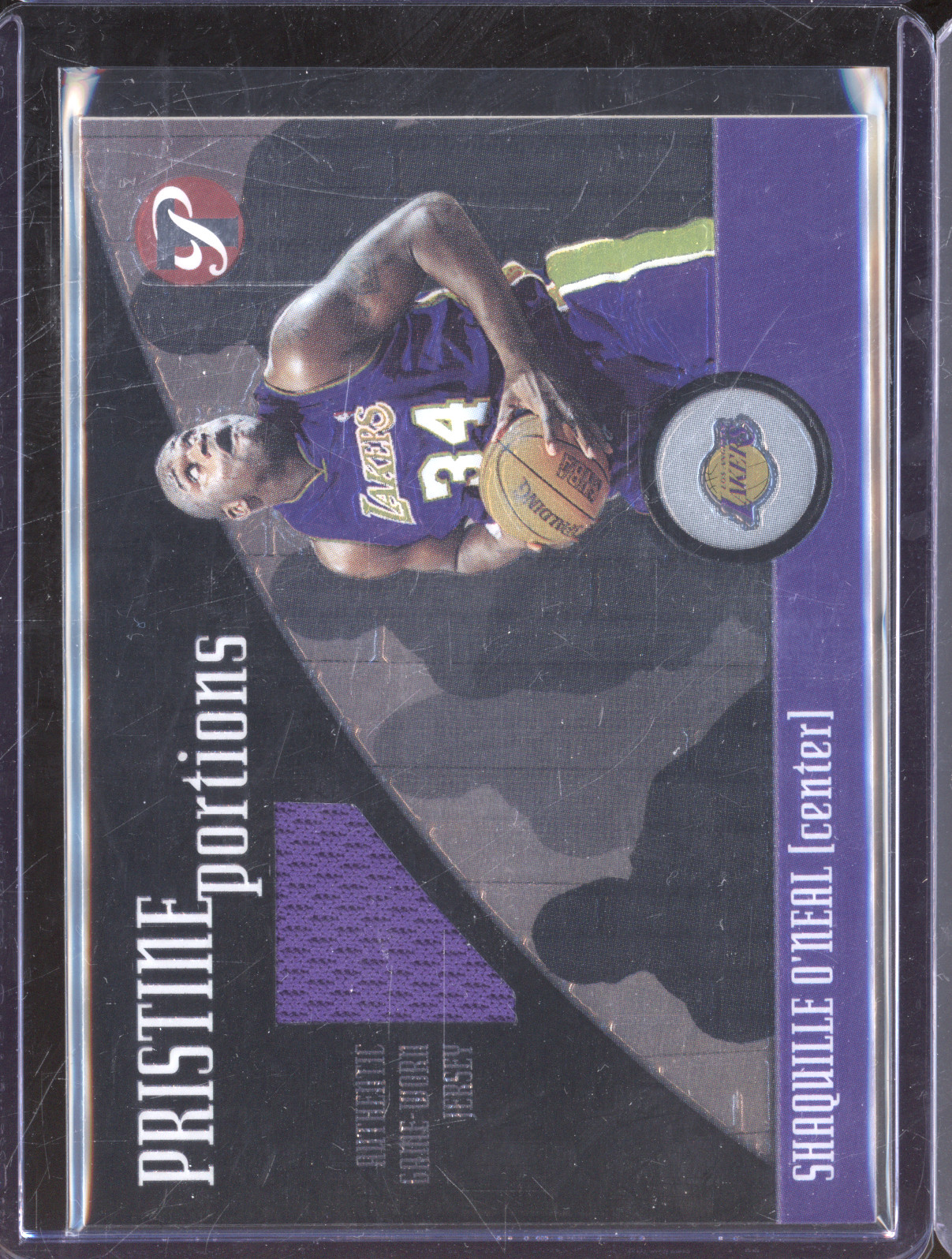 2001-02 Topps Pristine Portions #PP-SO Shaquille O'Neal — front