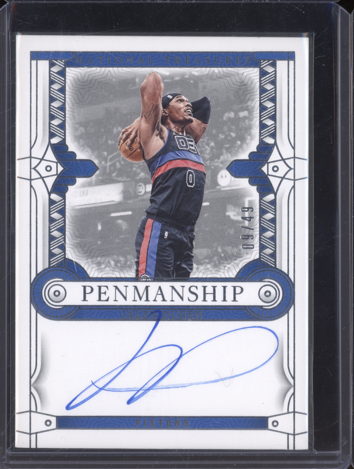 2023-24 Panini National Treasures Penmanship #Jalen Duren — front