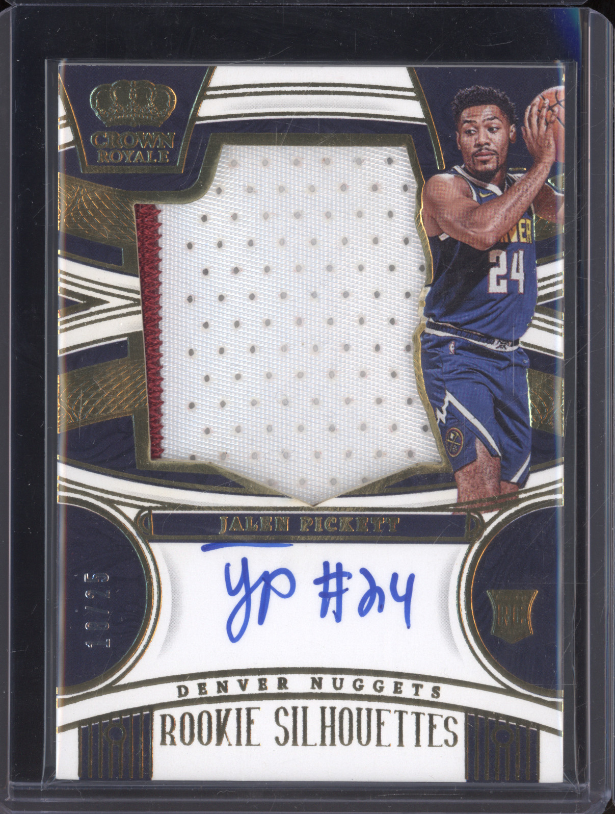 2023-24 Panini Crown Royale Rookie Silhouettes Jalen Pickett — front