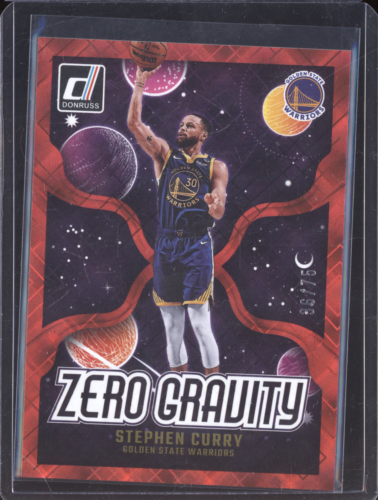 2024-25 Panini Donruss #4 Stephen Curry Zero Gravity Gold Press Proof — front
