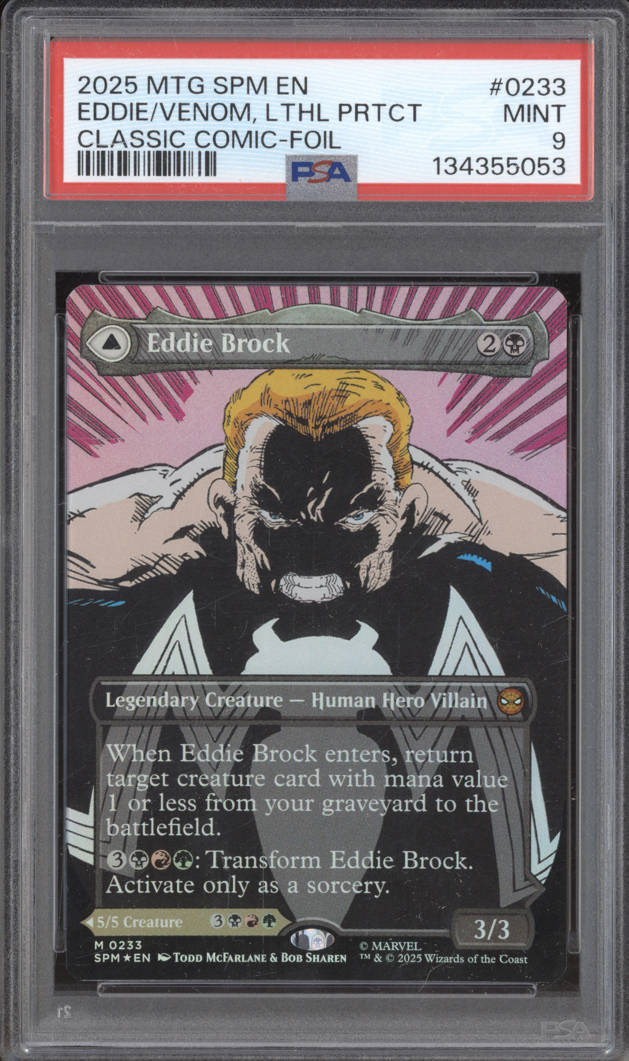 2025 MTG Marvel's Spider-Man #0233 Eddie Brock/Venom, Lethal Protector — front