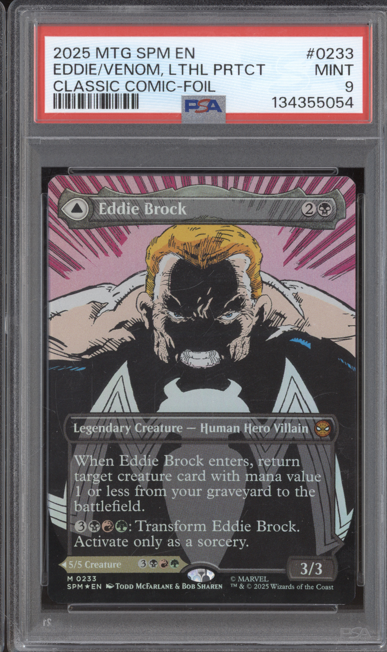 2025 MTG Marvel's Spider-Man #0233 Eddie Brock/Venom, Lethal Protector — front
