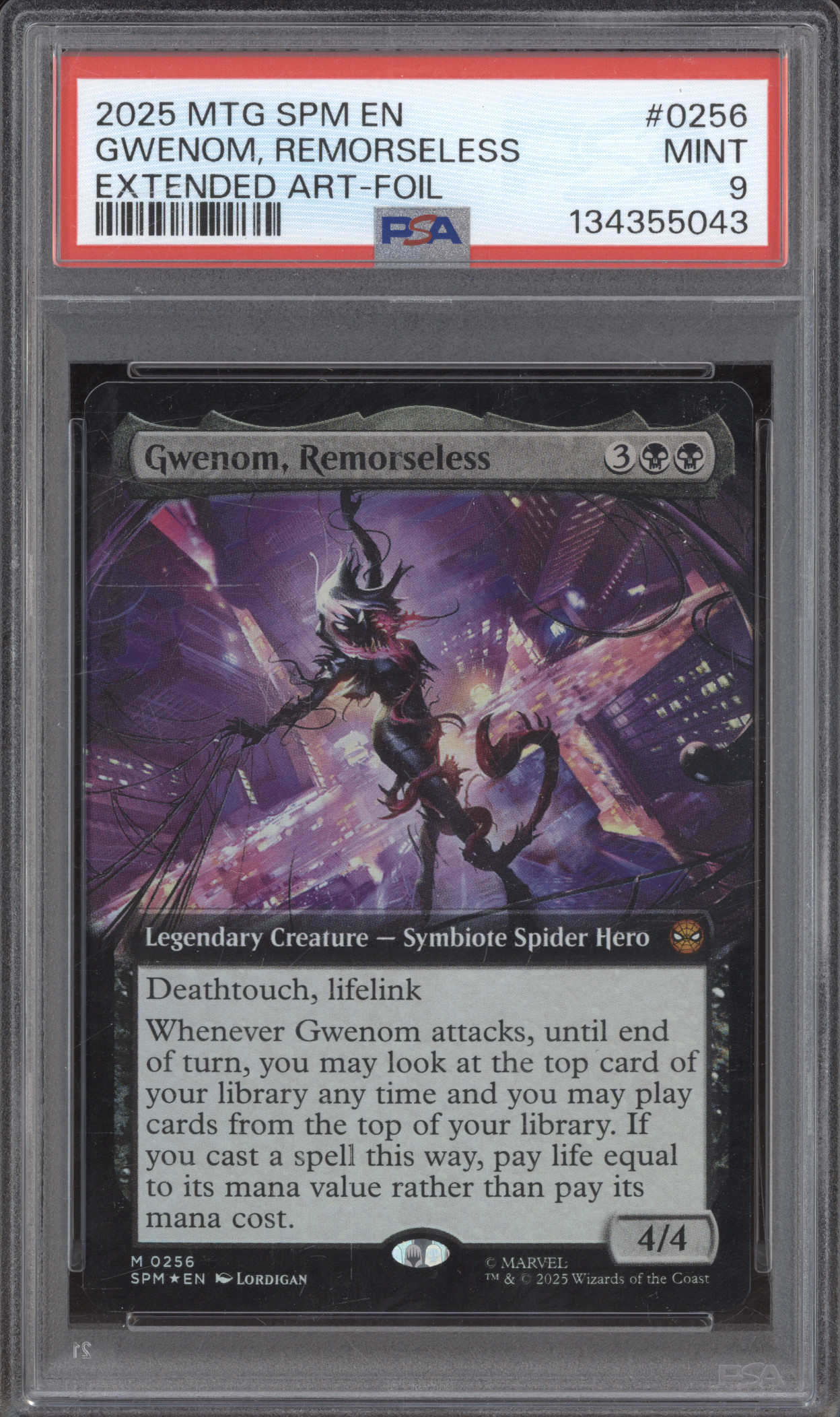 2025 Magic: The Gathering #0256 Gwenom, Remorseless — front
