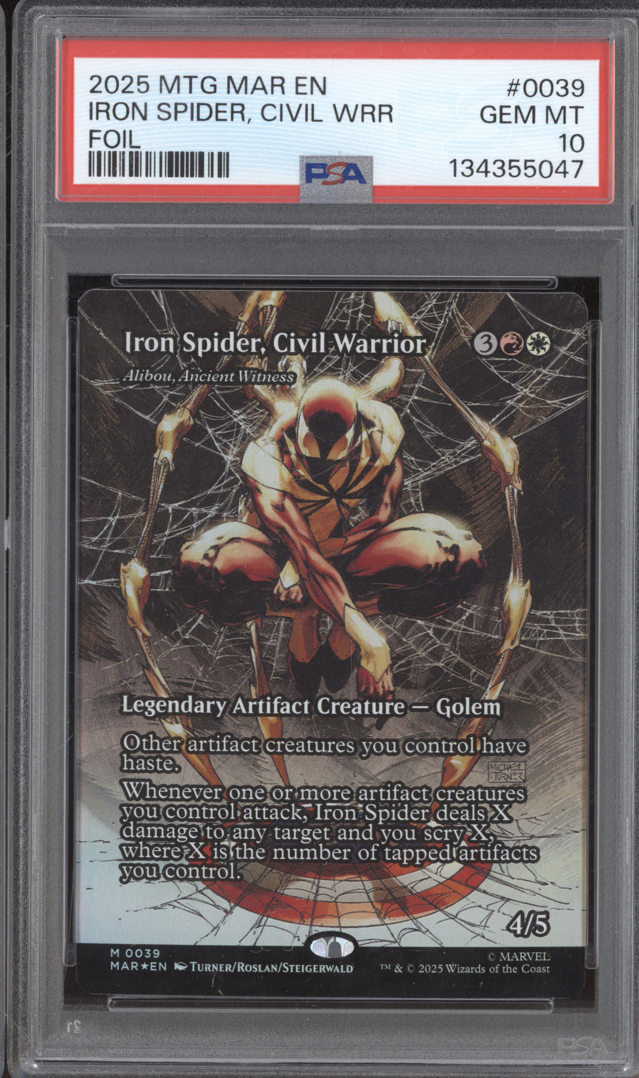 2025 Magic: The Gathering #0039 Iron Spider, Civil Warrior — front