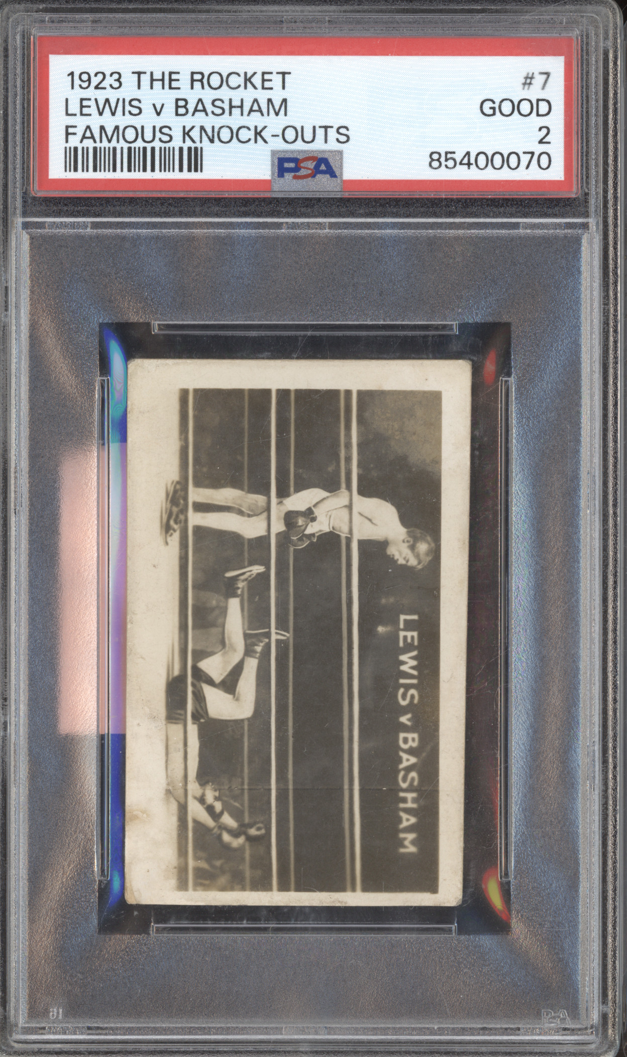 1923 The Rocket #7 Kid Lewis vs Johnny Basham — front