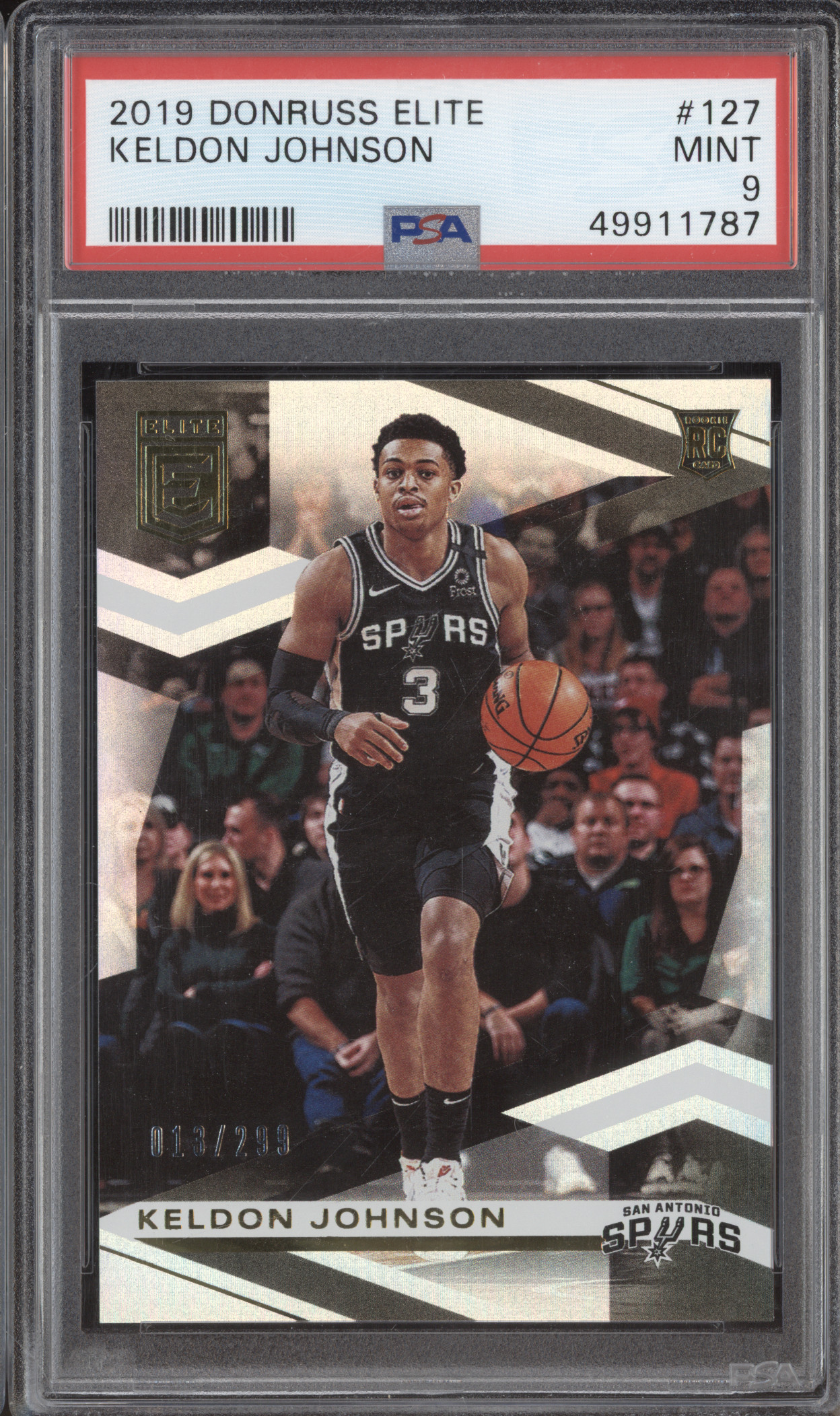 2019 Donruss Elite #127 Keldon Johnson — front