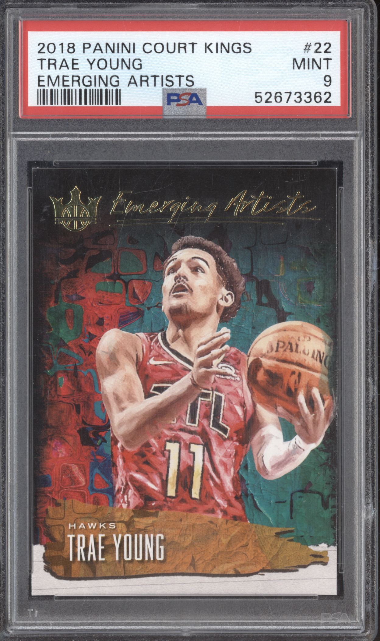 2018 Panini Court Kings #22 Trae Young Emerging Artists — front