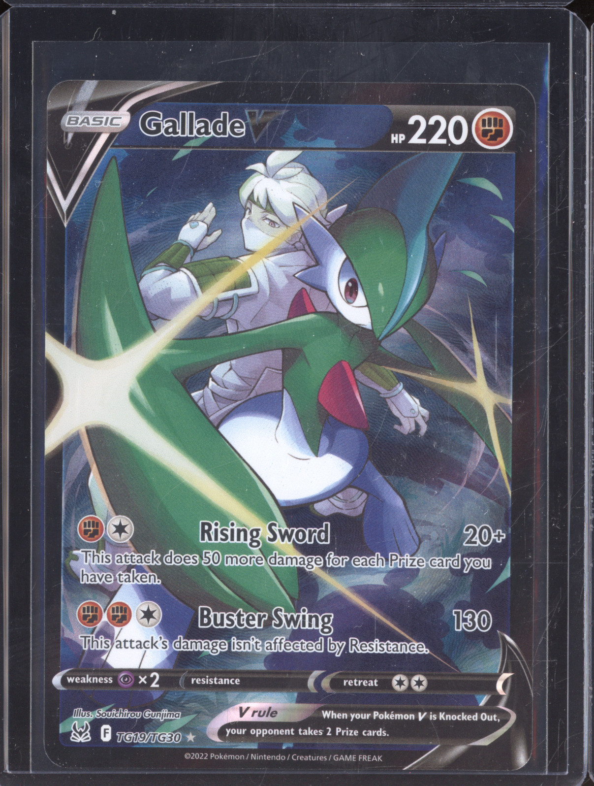 2022 Pokemon Lost Origin Gallade V Trainer Gallery #TG19/TG30 — front