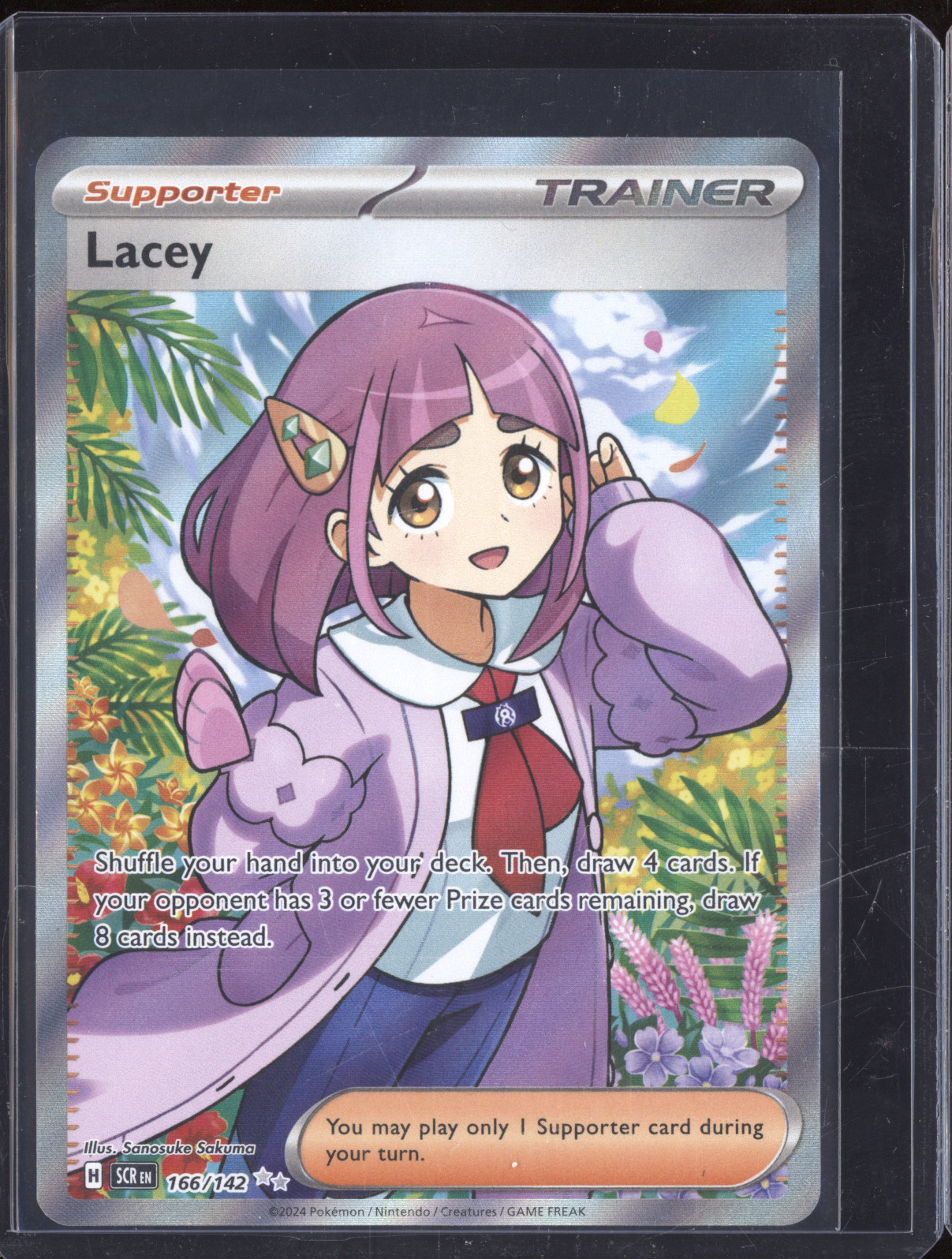 2024 Pokémon Stellar Crown #166 Lacey — front