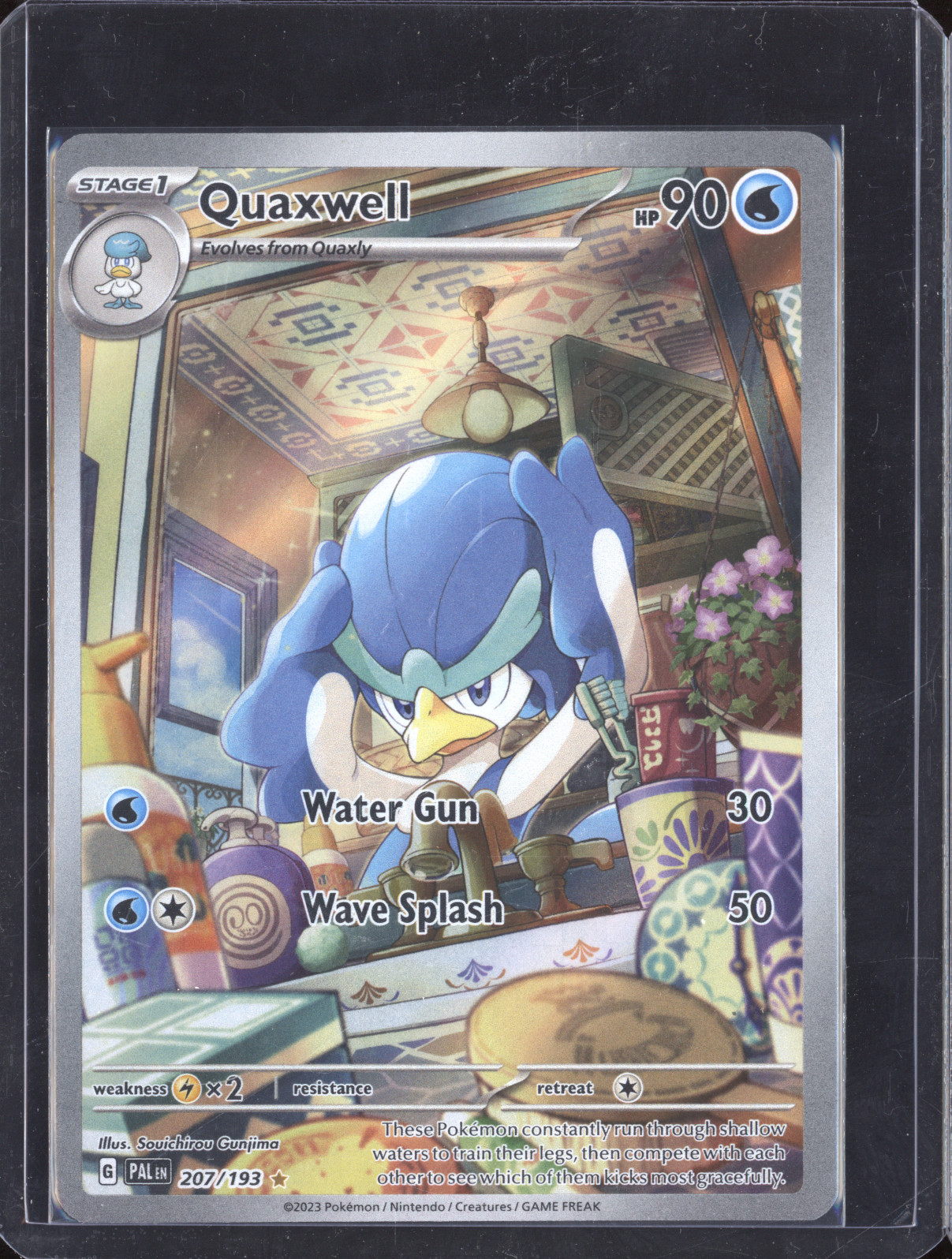 2023 Pokémon Paldea Evolved #207 Quaxwell — front
