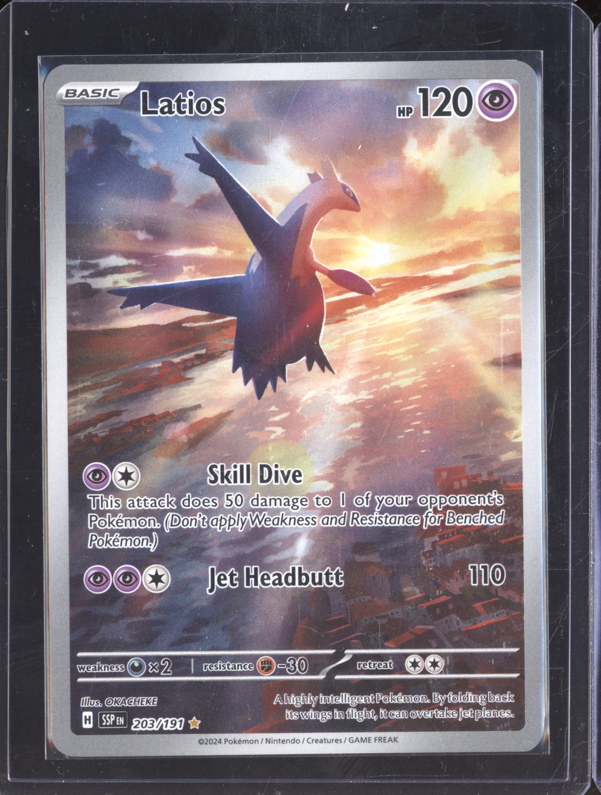 2024 Pokémon SV08: Surging Sparks #203/191 Latios — front